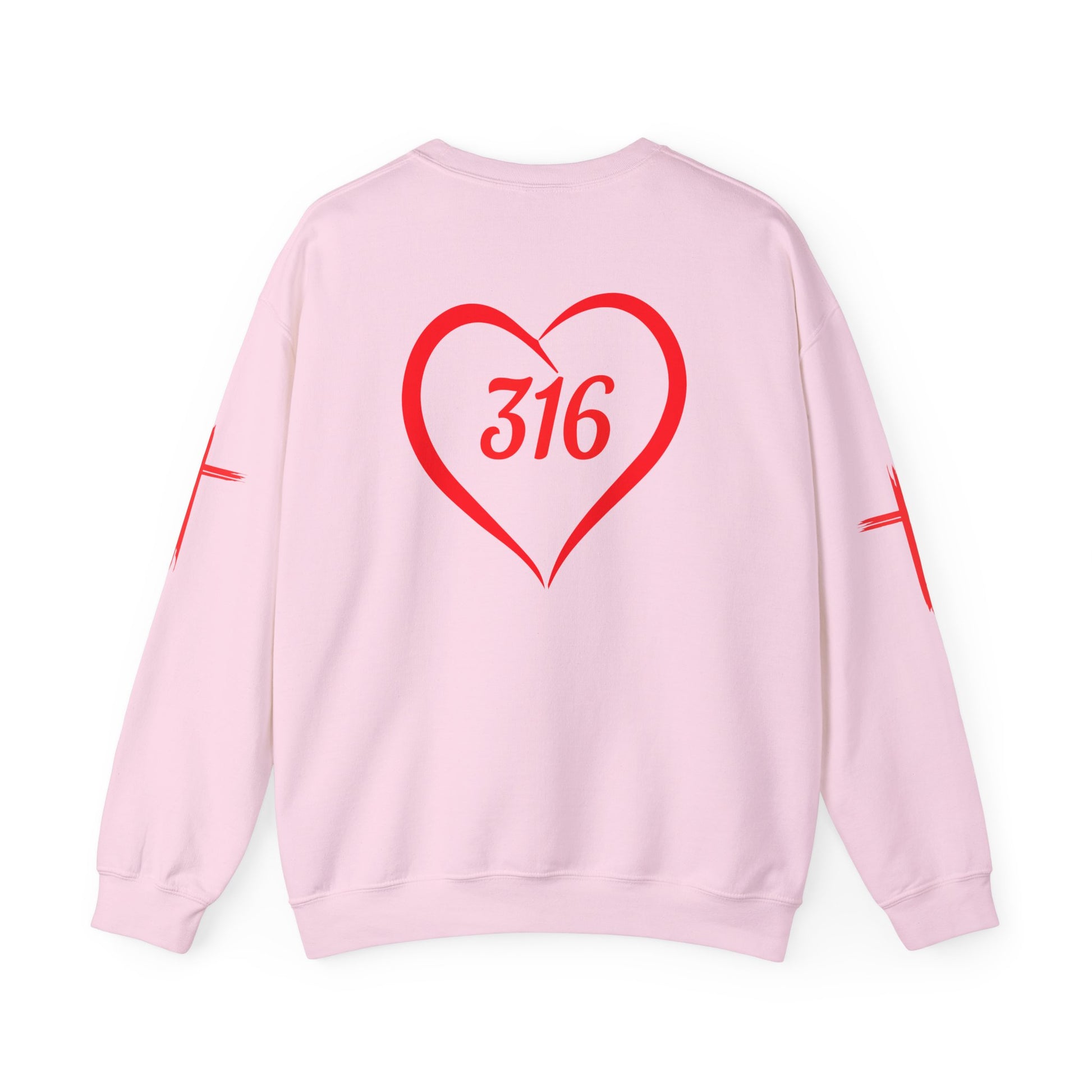 316 Heart Graphic Unisex Crewneck Sweatshirt - Cozy Casual Love