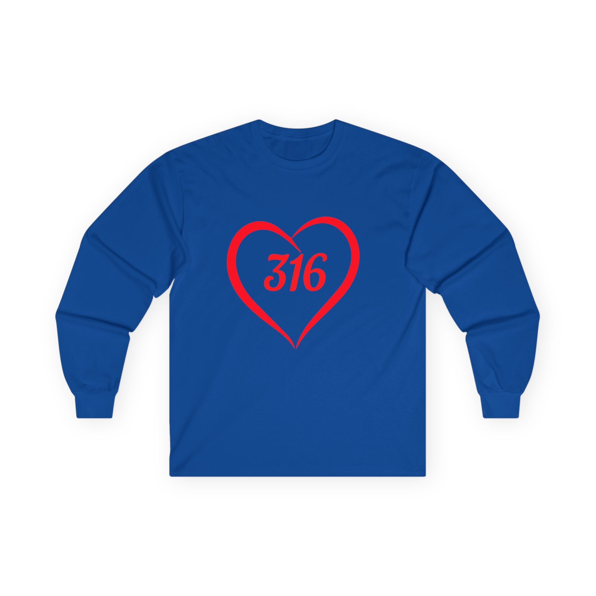 Collection of Heart 316 Unisex Ultra Cotton Long Sleeve Tee - Perfect Gift for Faith & Love Events in a gallery layout