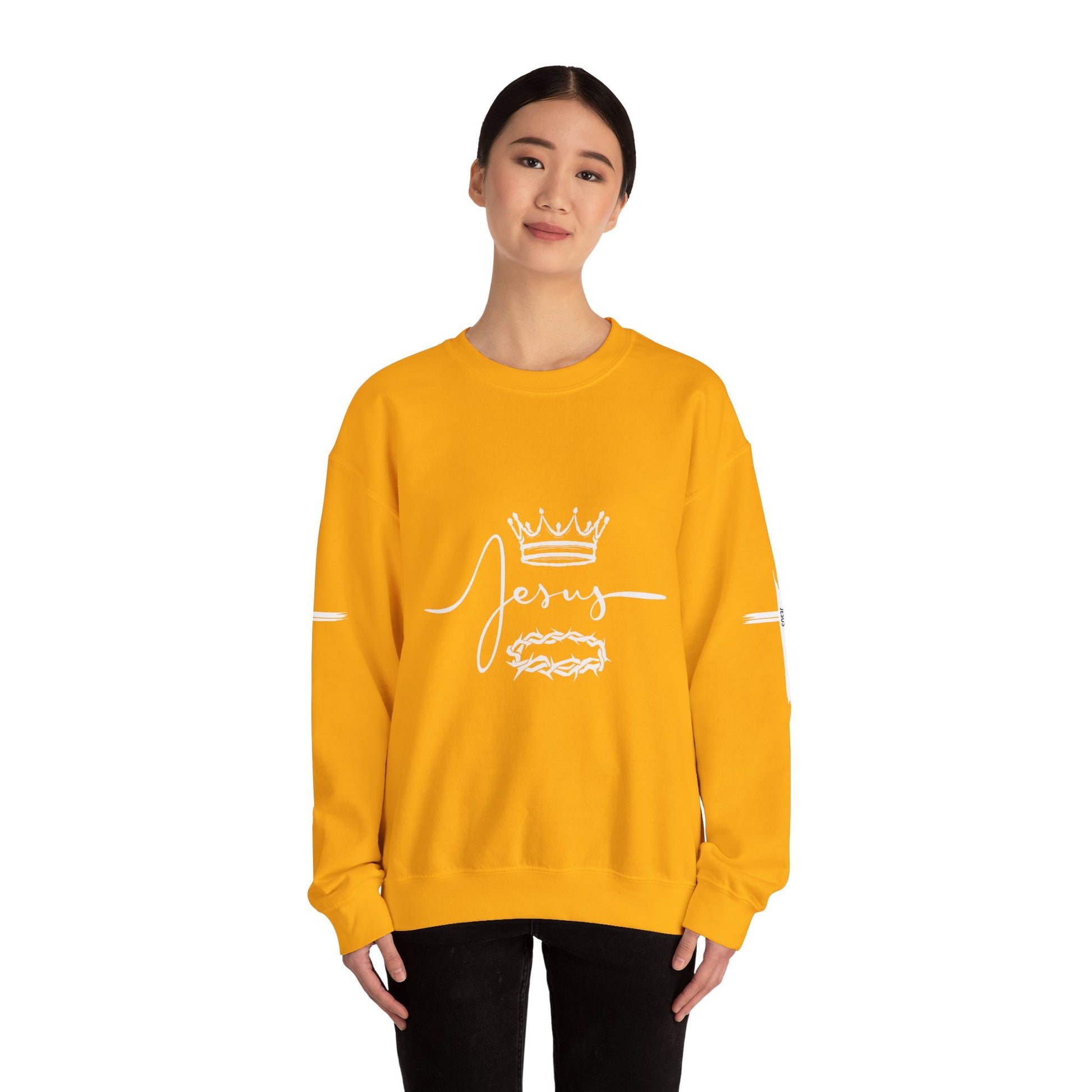 Jesus Crown & Thorns Unisex Crewneck Sweatshirt