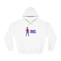 Collection of Edgy Chic Unisex Hooded Sweatshirt - Trendy Graphic Design for Fashion Lovers in a gallery layout