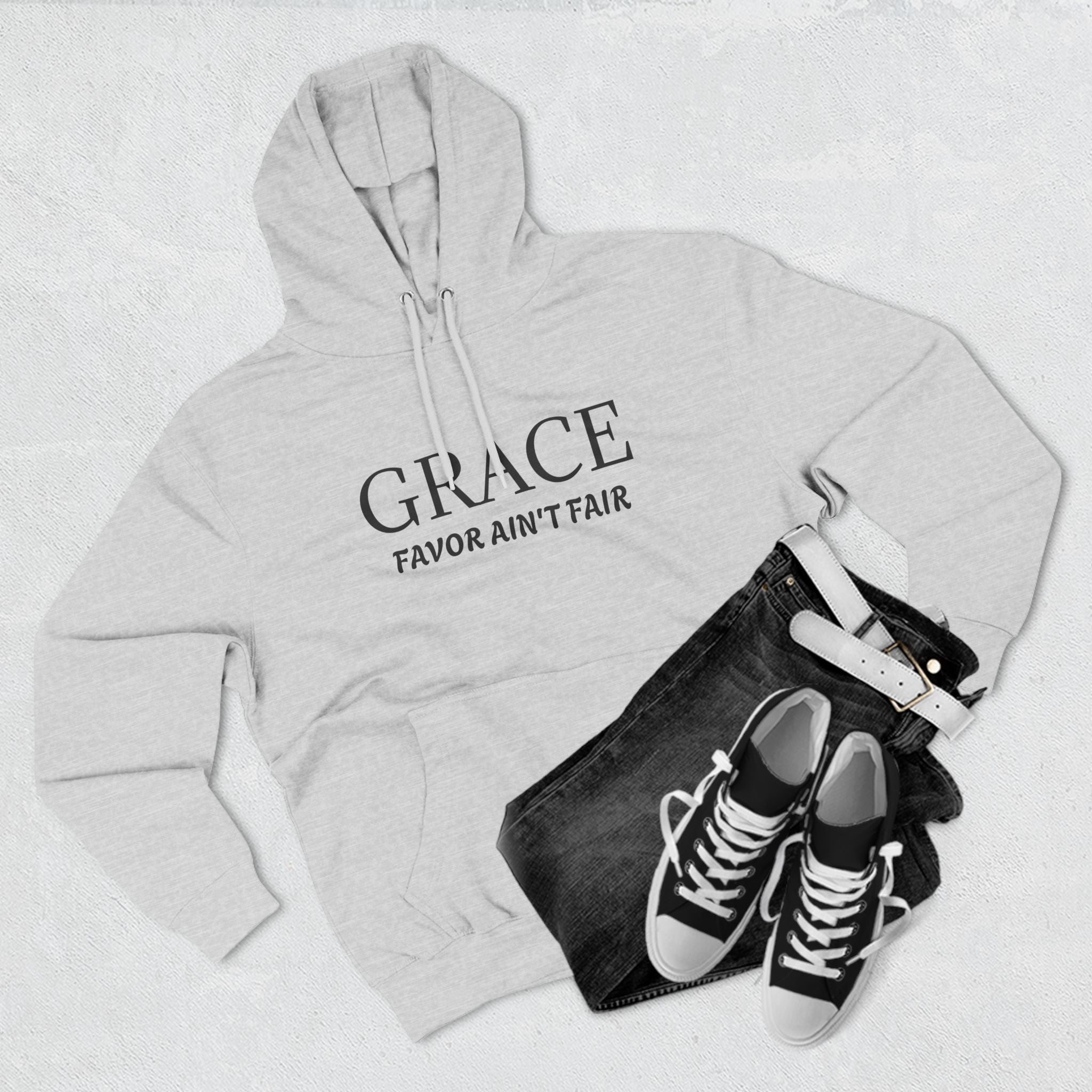 Collection of Grace Favor Ain't Fair Hoodie - Cozy Inspirational Fleece in a gallery layout