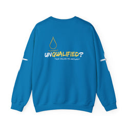 Collection of QUALIFIED "God Called Me Anyway" Unisex Crewneck Sweatshirt - Cozy Motivational Apparel in a gallery layout