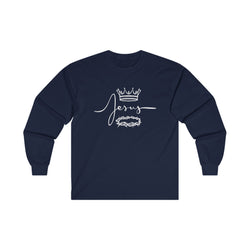 Collection of Crown & Thorn Jesus Unisex Long Sleeve Tee - Faith Inspired Apparel in a gallery layout