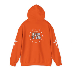 Collection of Unisex Heavy Hooded Sweatshirt - Jesus Is Lord Design in a gallery layout