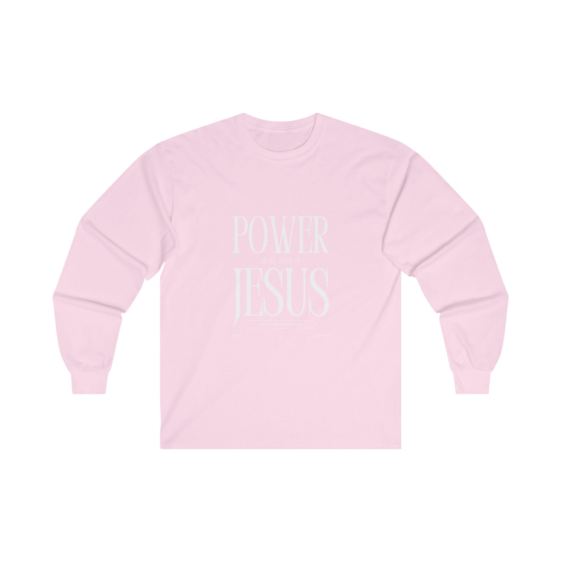 Power in the Name of Jesus Unisex Long Sleeve Tee - Faith-Based Spiritual Apparel