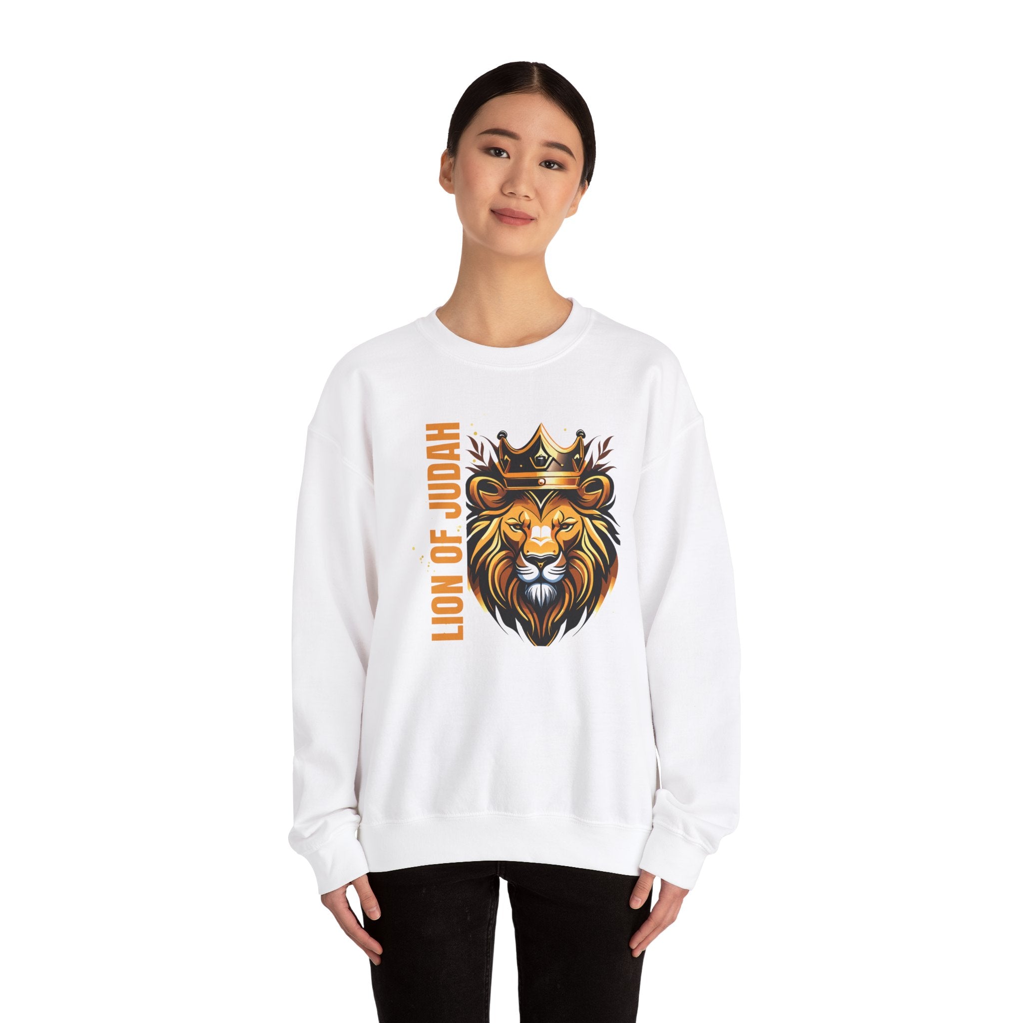 Collection of Lion of Judah Unisex Crewneck Sweatshirt - Faith-Inspired Apparel in a gallery layout