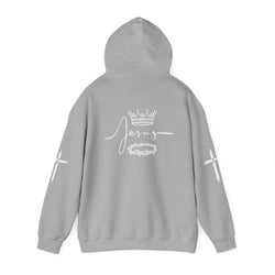 Collection of Jesus Crown & Cross Unisex Hooded Sweatshirt in a gallery layout