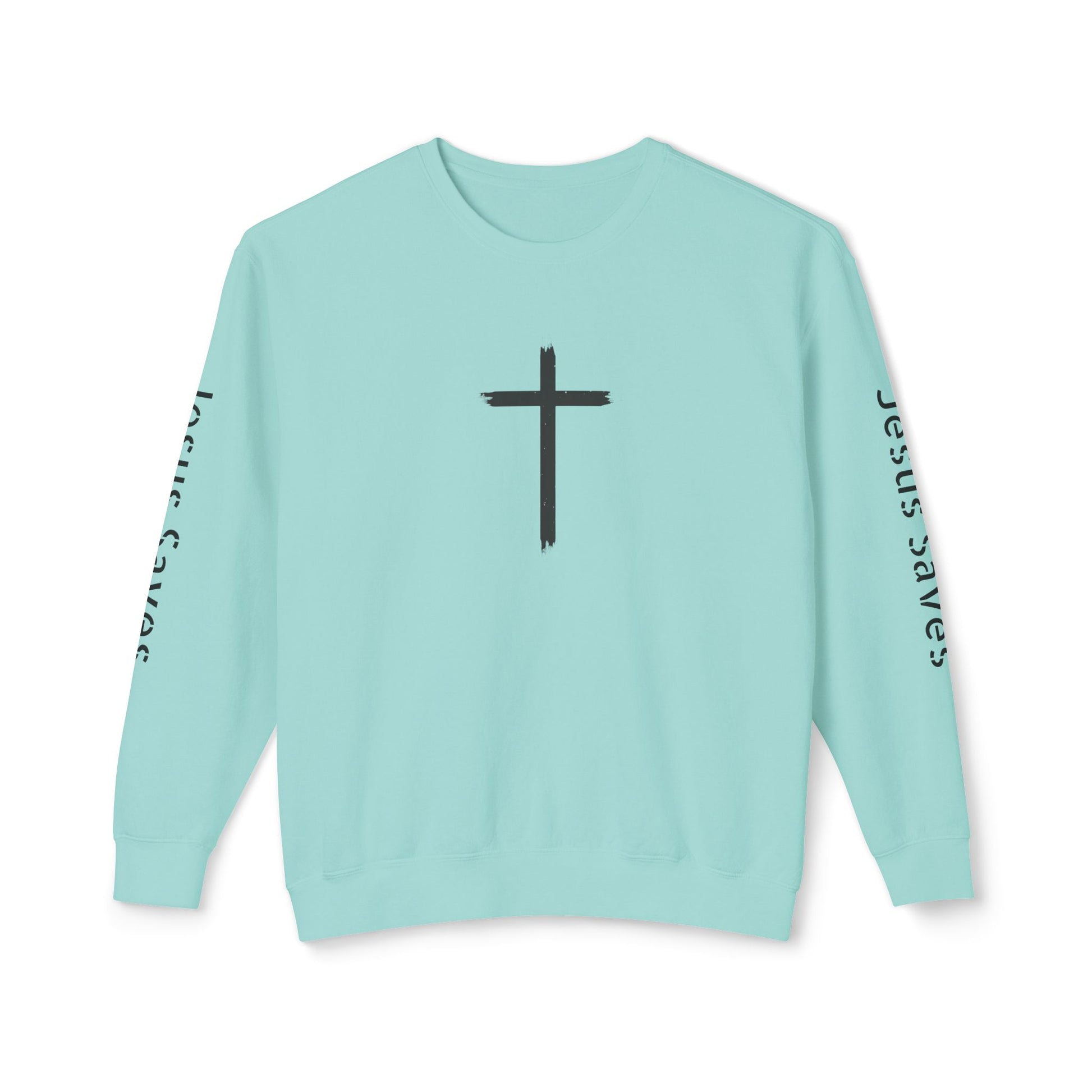 Inspirational Unisex Crewneck Sweatshirt - Glory Gear 'Jesus Saves' Design