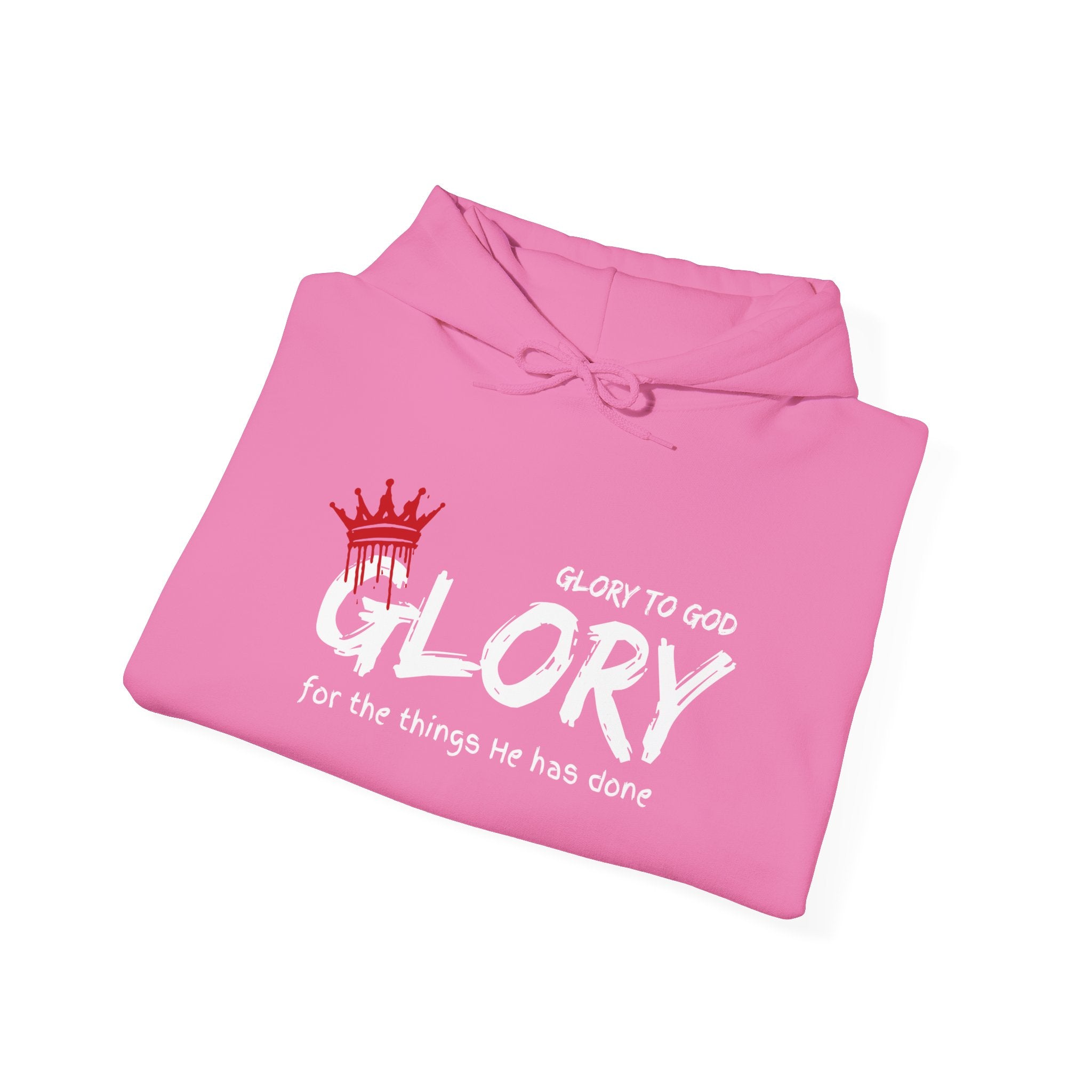 Collection of Glory to God Crown & Cross Unisex Hoodie in a gallery layout