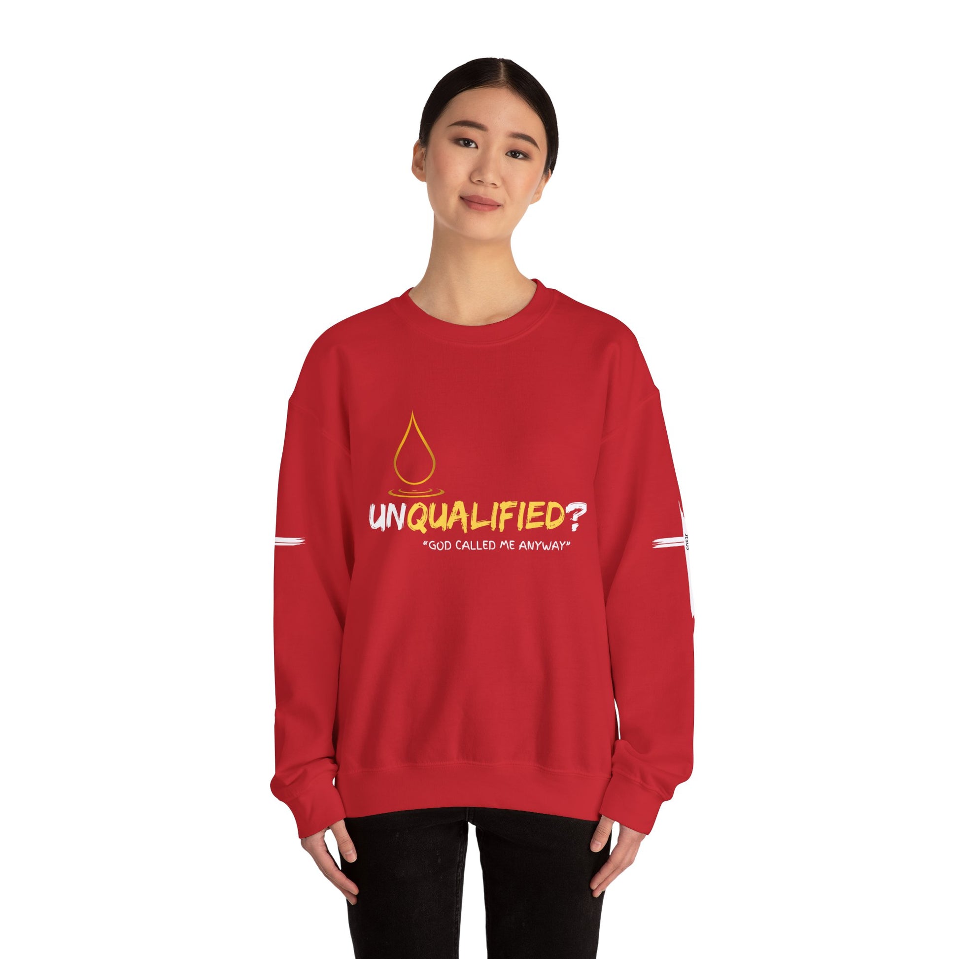 QUALIFIED "God Called Me Anyway" Unisex Crewneck Sweatshirt - Cozy Motivational Apparel