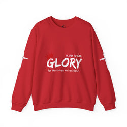 Collection of Glory to God for the Things He Has Done - Unisex Crewneck Sweatshirt in a gallery layout