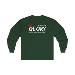 Collection of Unisex Long Sleeve Tee - 'Glory' To God - Comfortable & Stylish Apparel for All Occasions in a gallery layout