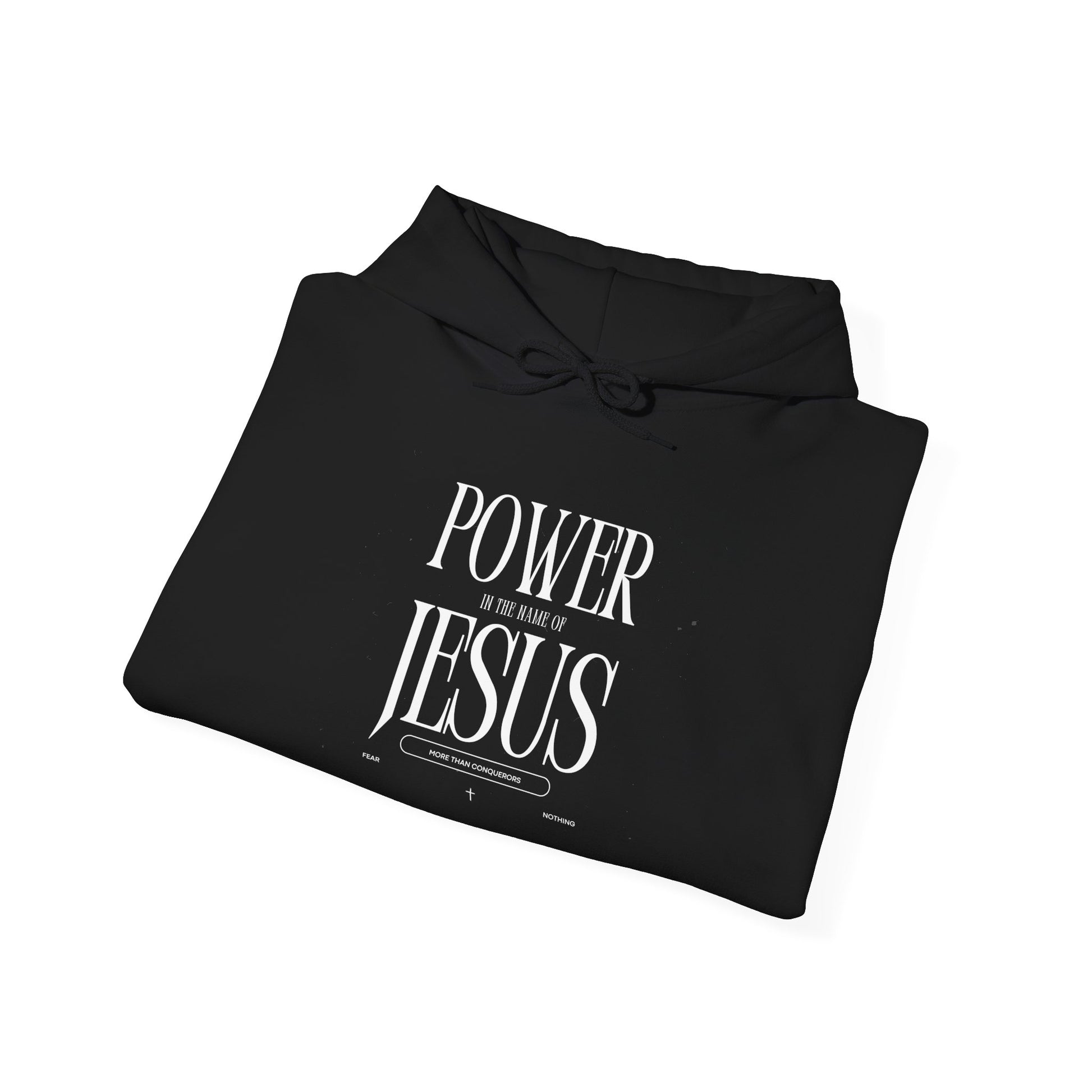 Power in the Name of Jesus Hoodie - Unisex Heavy Blend Sweatshirt for Faith and Inspiration