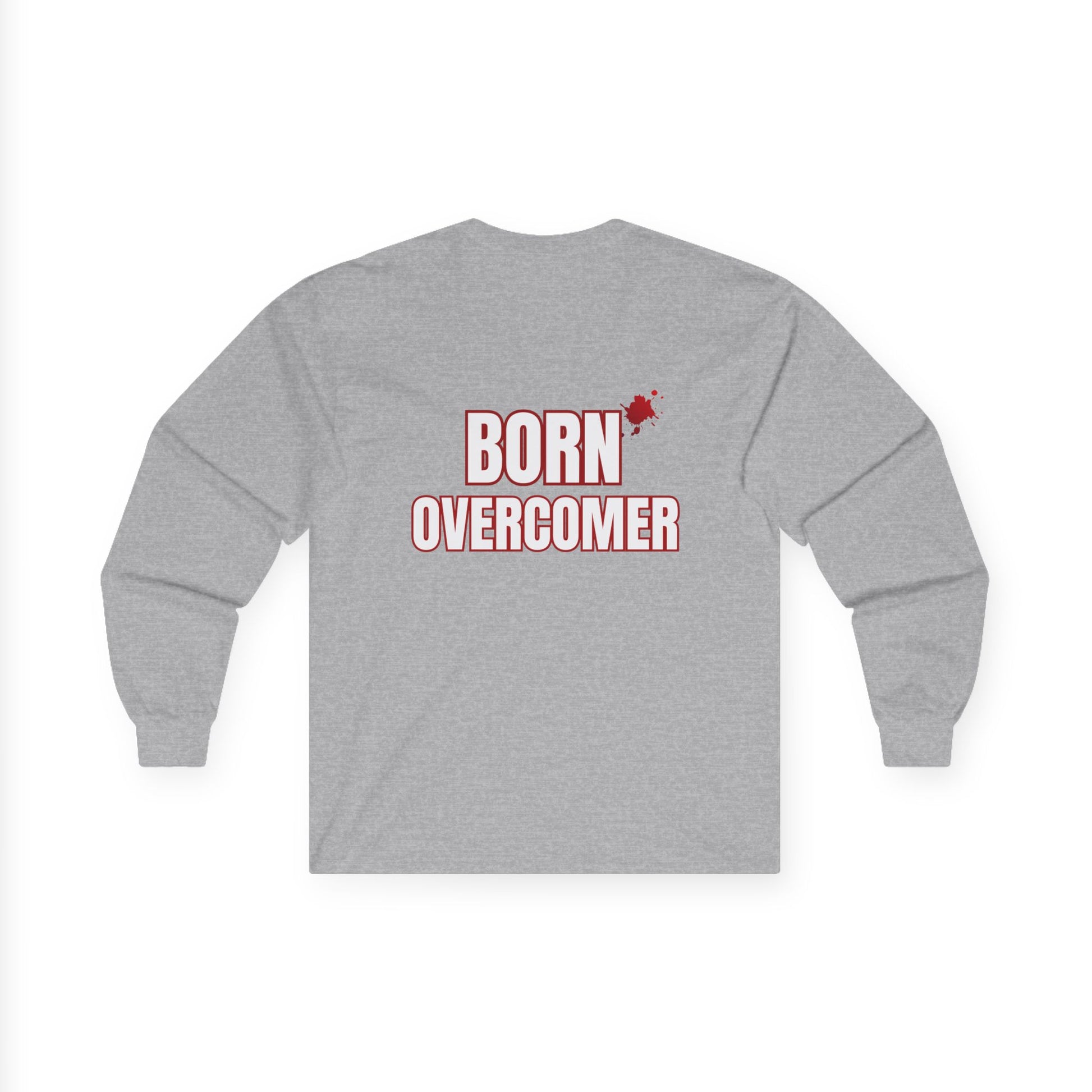 Born Overcomer Unisex Long Sleeve Tee - Inspirational Motivational Shirt