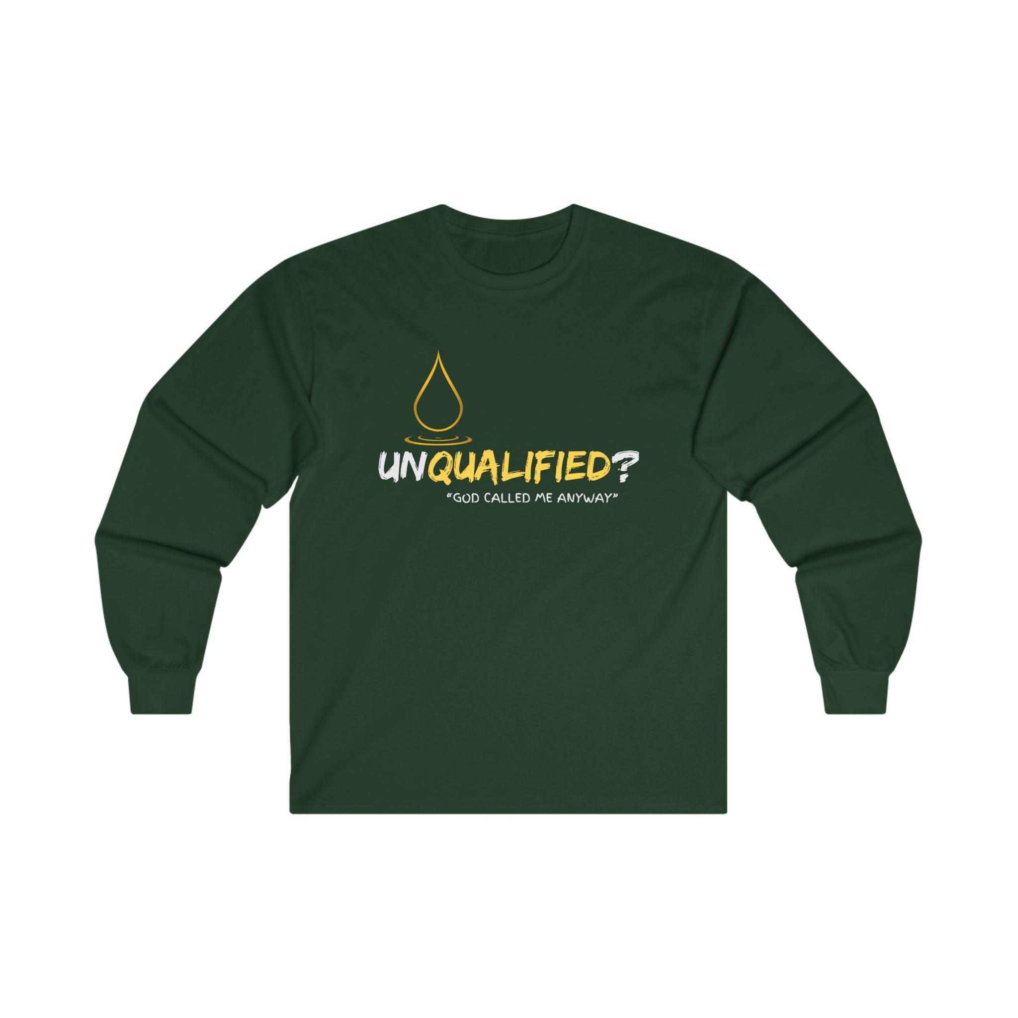 Collection of 'unQUALIFIED?' God called me anyway - Unisex Long Sleeve Tee in a gallery layout