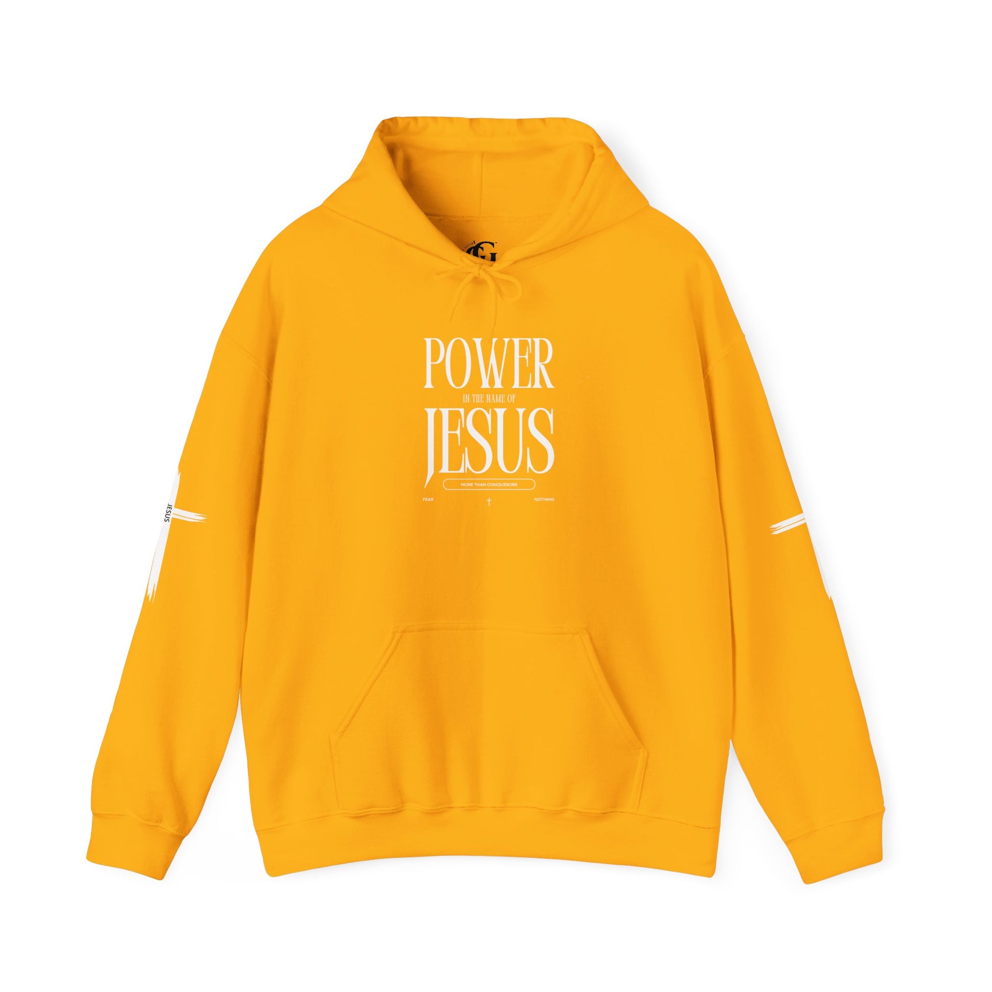 Power in the Name of Jesus Hoodie - Unisex Heavy Blend Sweatshirt for Faith and Inspiration