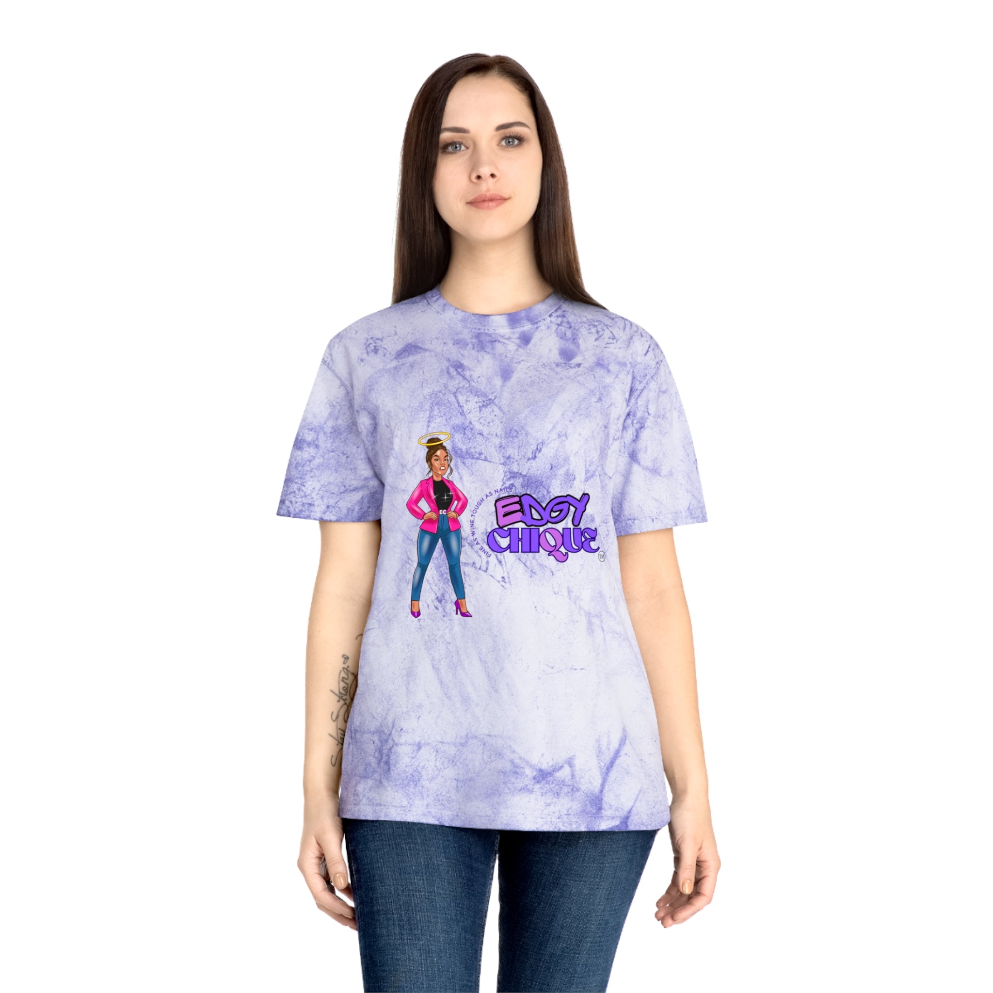 Collection of Edgy Chique Color Blast Unisex T-Shirt - Trendy & Fun Graphic Tee in a gallery layout