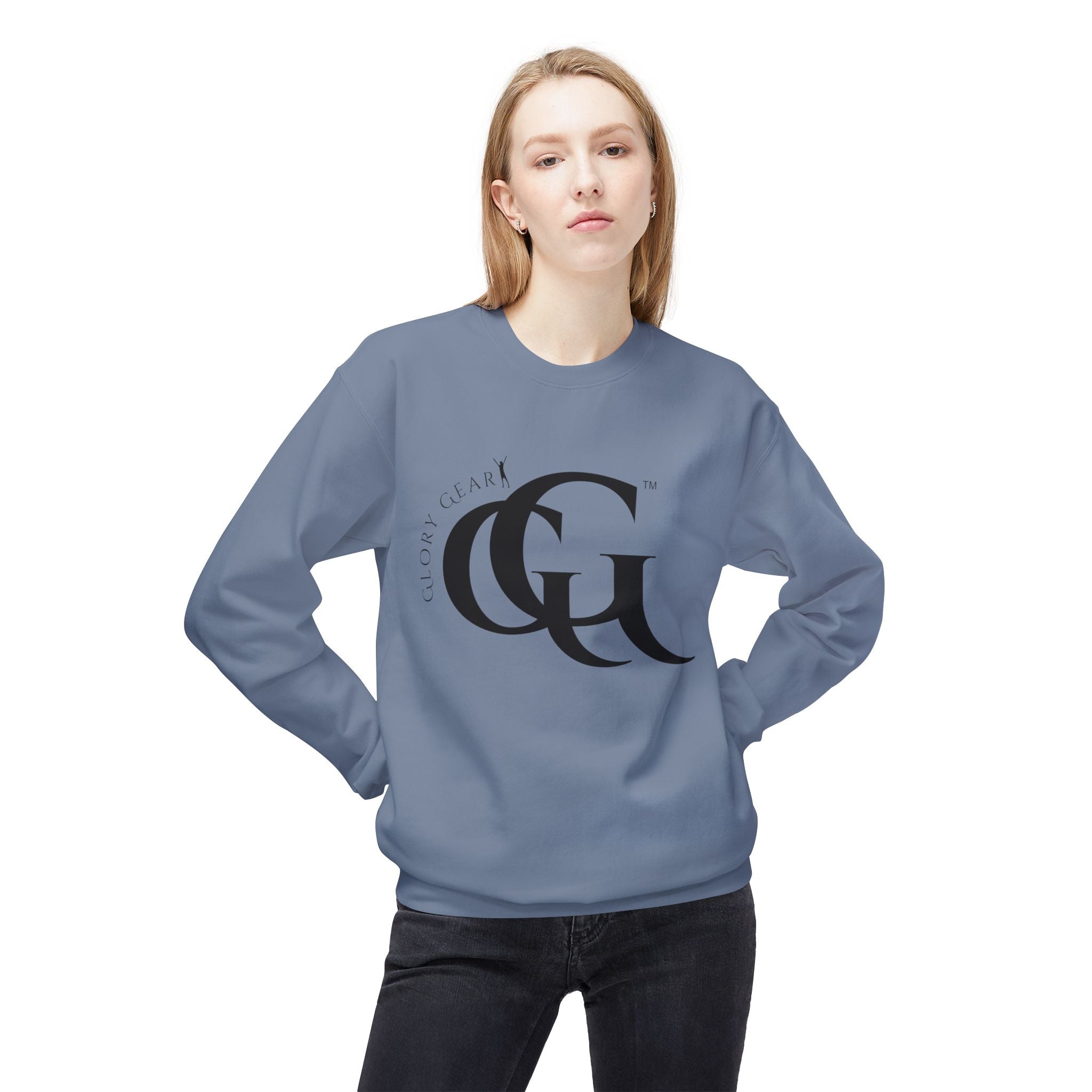 Collection of Glory Gear Unisex Midweight Softstyle Fleece Crewneck Sweatshirt in a gallery layout