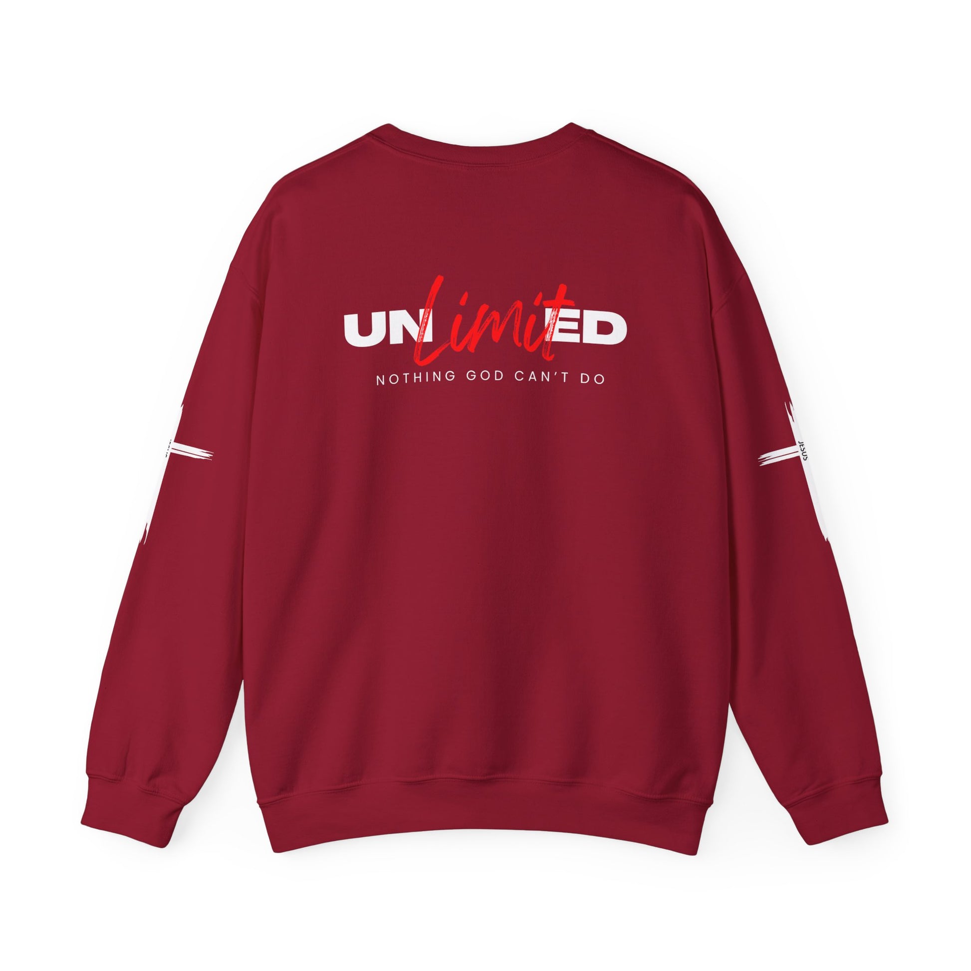 Unlimited "Nothing God Can't Do" Crewneck Sweatshirt - Motivational Everyday Wear