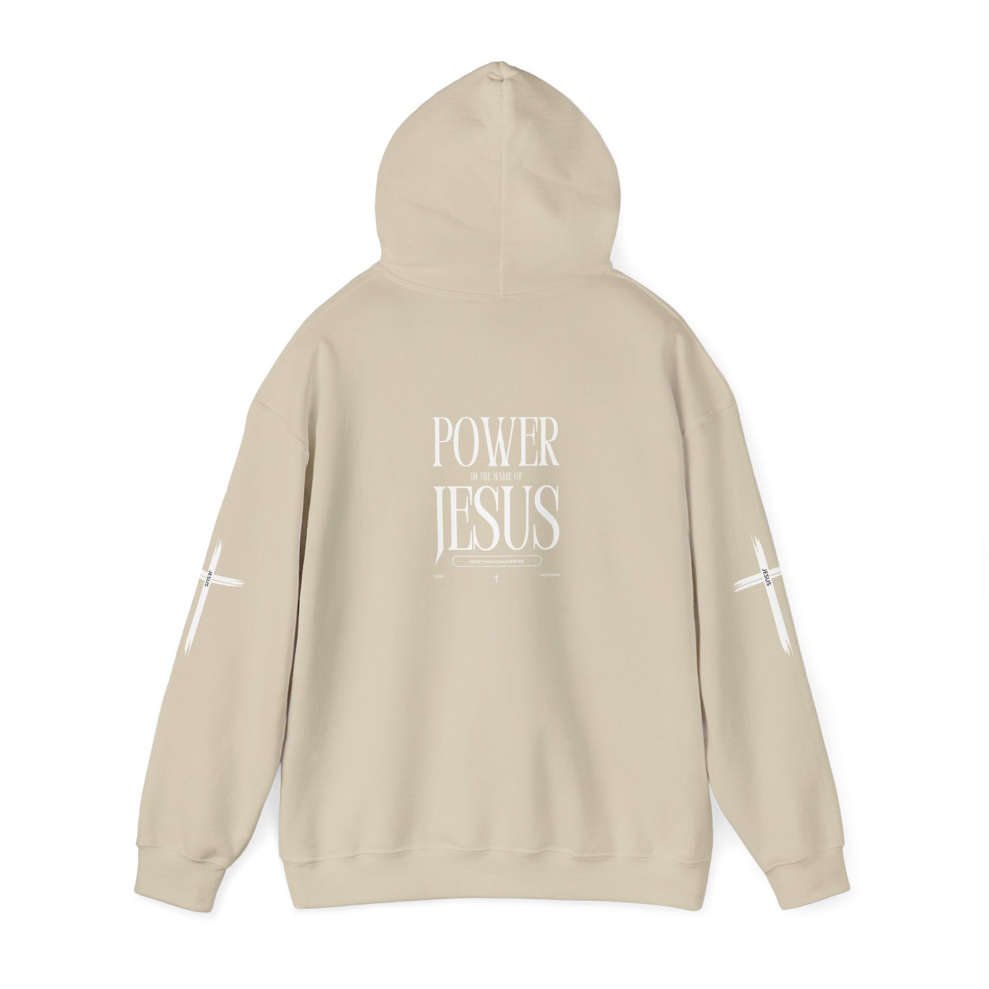 Power in the Name of Jesus Hoodie - Unisex Heavy Blend Sweatshirt for Faith and Inspiration