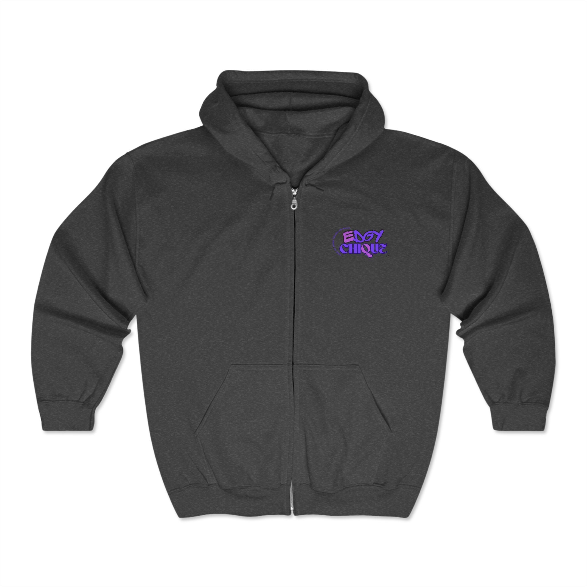 Collection of Edgy Chique Heavy Blend™ Full Zip Hooded Sweatshirt in a gallery layout