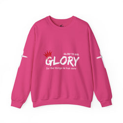 Collection of Glory to God for the Things He Has Done - Unisex Crewneck Sweatshirt in a gallery layout