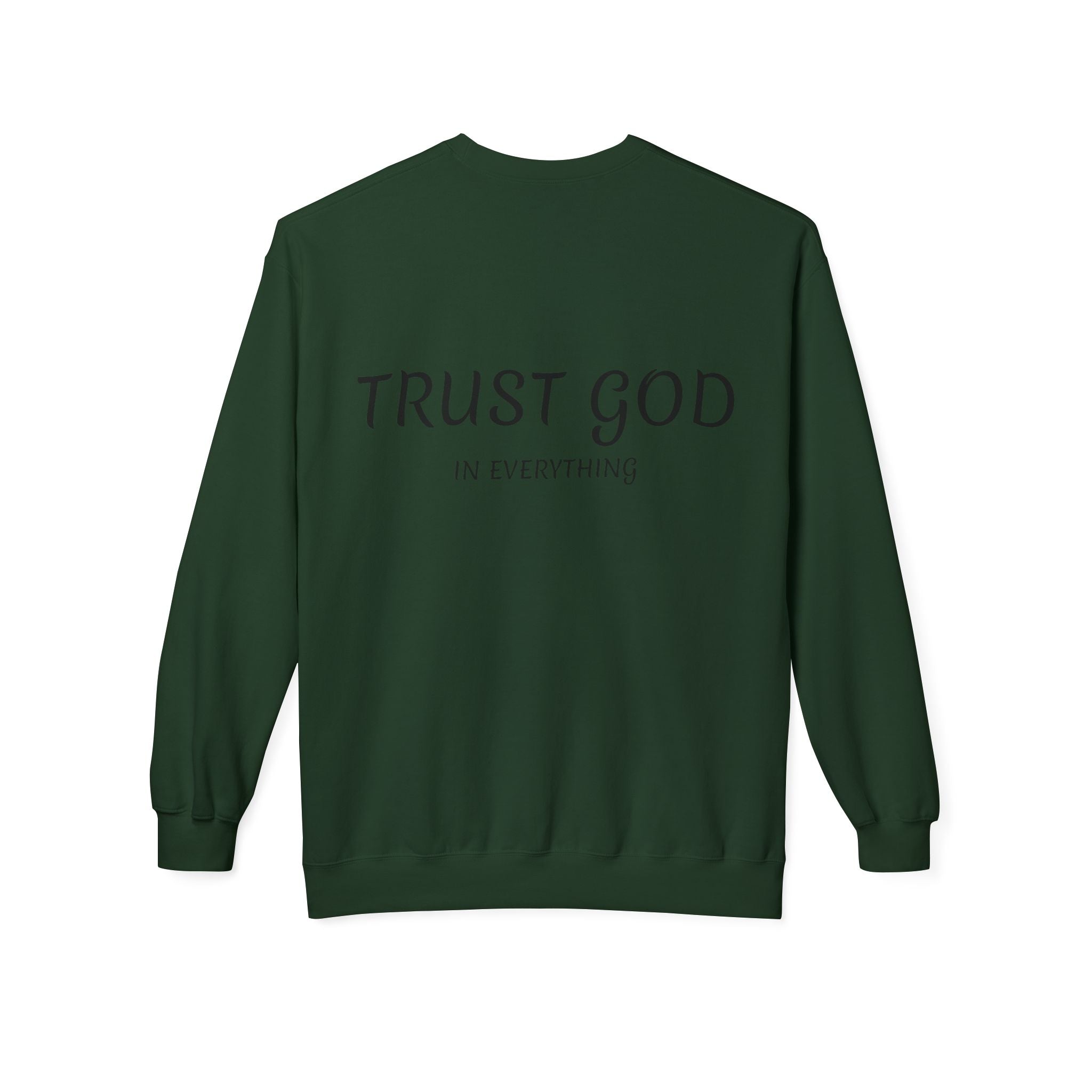 Collection of Trust God Fleece Sweatshirt for Comfort and Inspiration in a gallery layout