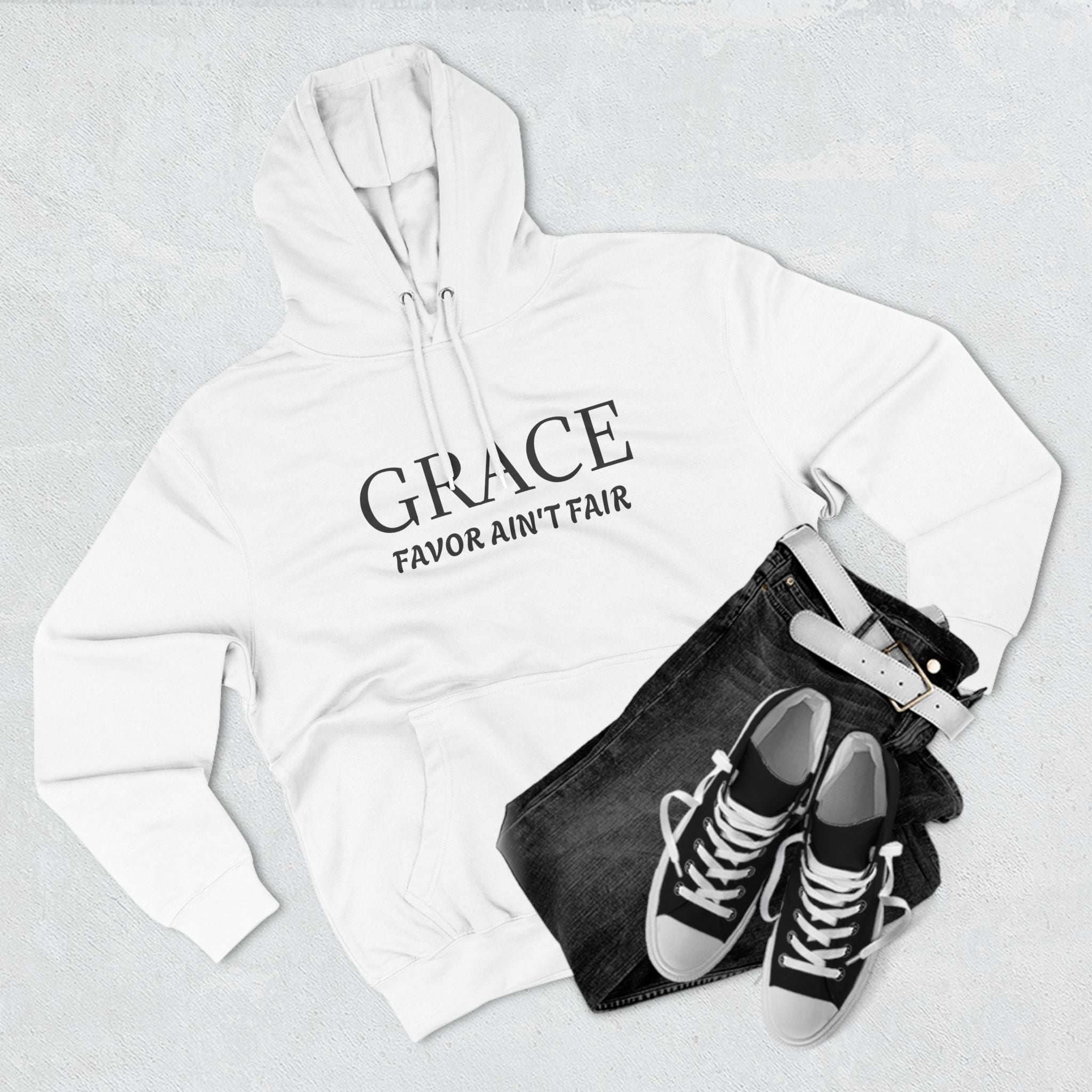 Collection of Grace Favor Ain't Fair Hoodie - Cozy Inspirational Fleece in a gallery layout