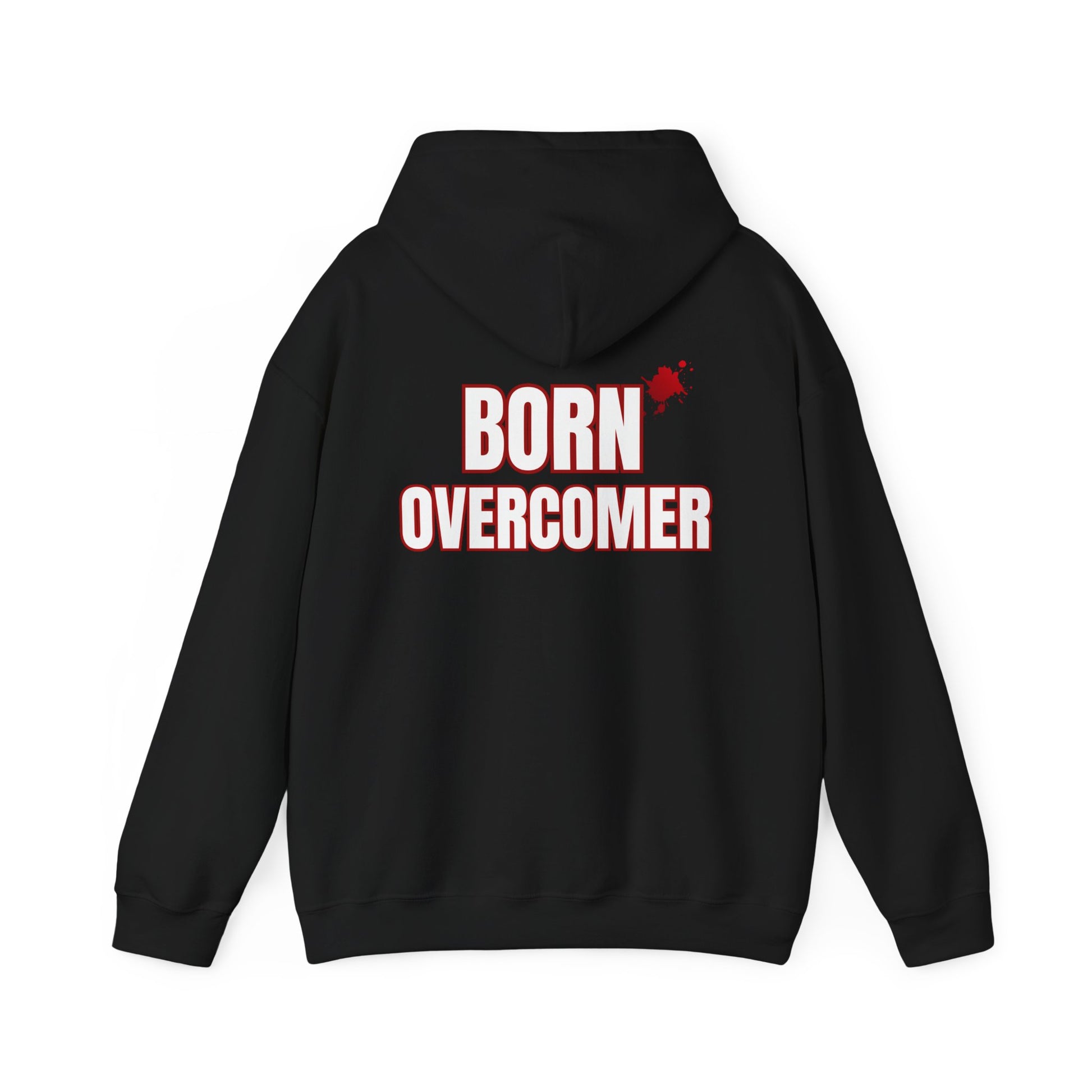 Born Overcomer - Unisex Heavy Blend Hoodie - Inspirational Sweatshirt for Everyday Comfort