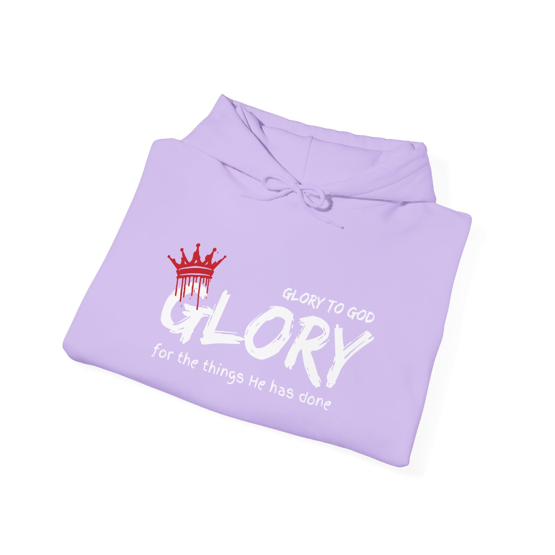 Glory to God Crown & Cross Unisex Hoodie