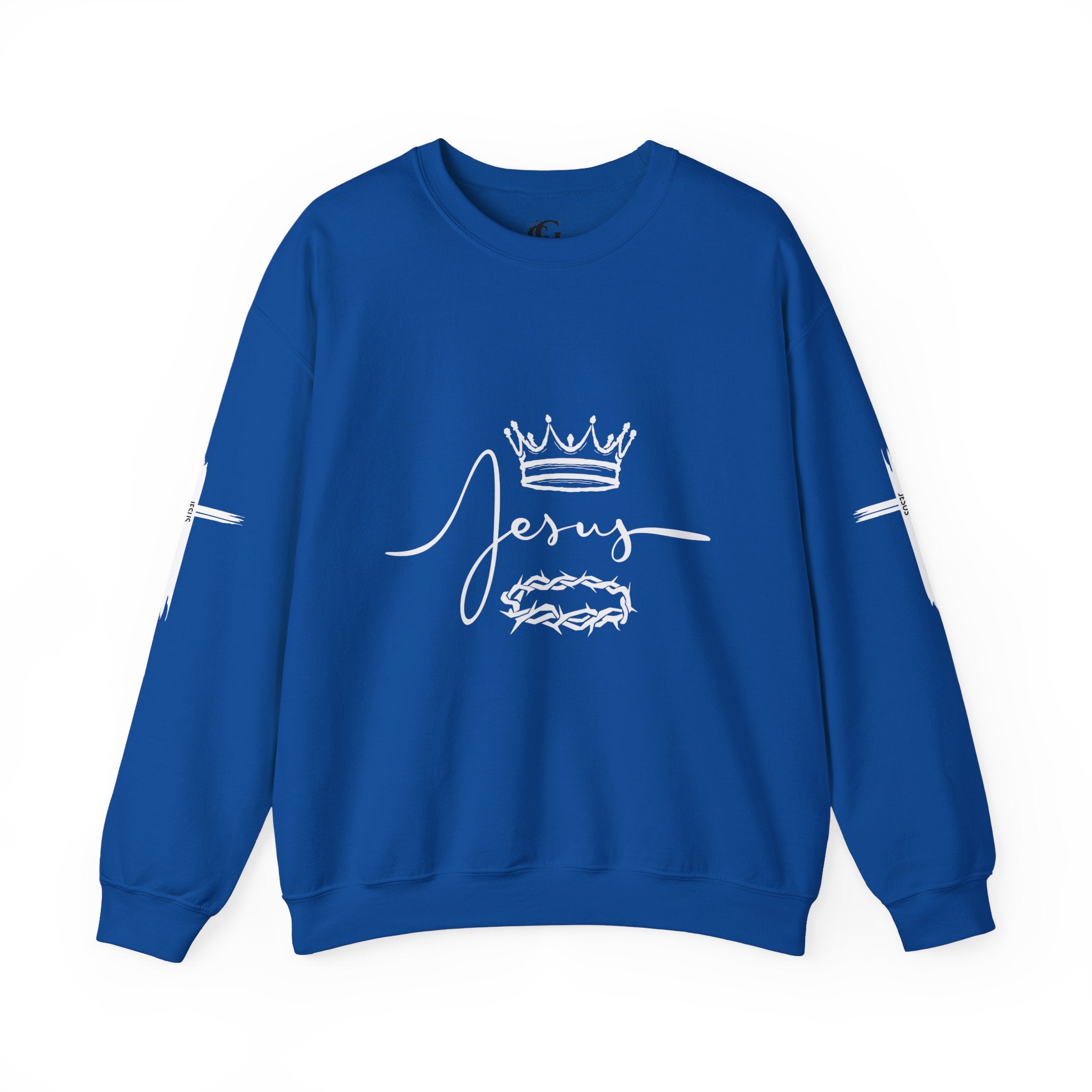 Collection of Jesus Crown & Thorns Unisex Crewneck Sweatshirt in a gallery layout