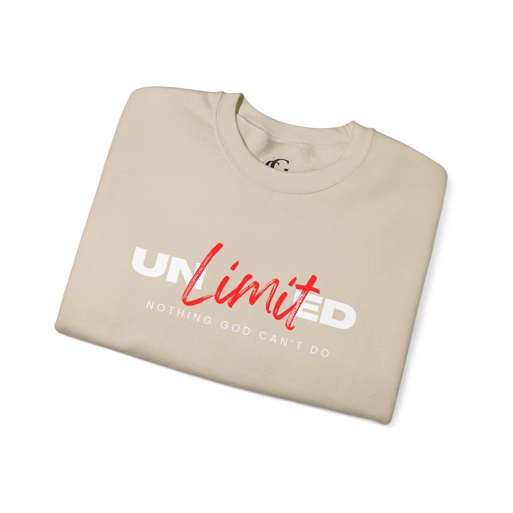 Unlimited "Nothing God Can't Do" Crewneck Sweatshirt - Motivational Everyday Wear