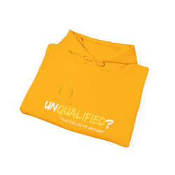 Collection of Unisex Hoodie: Unqualified? God Called Me Anyway - Faith-Inspired Apparel in a gallery layout