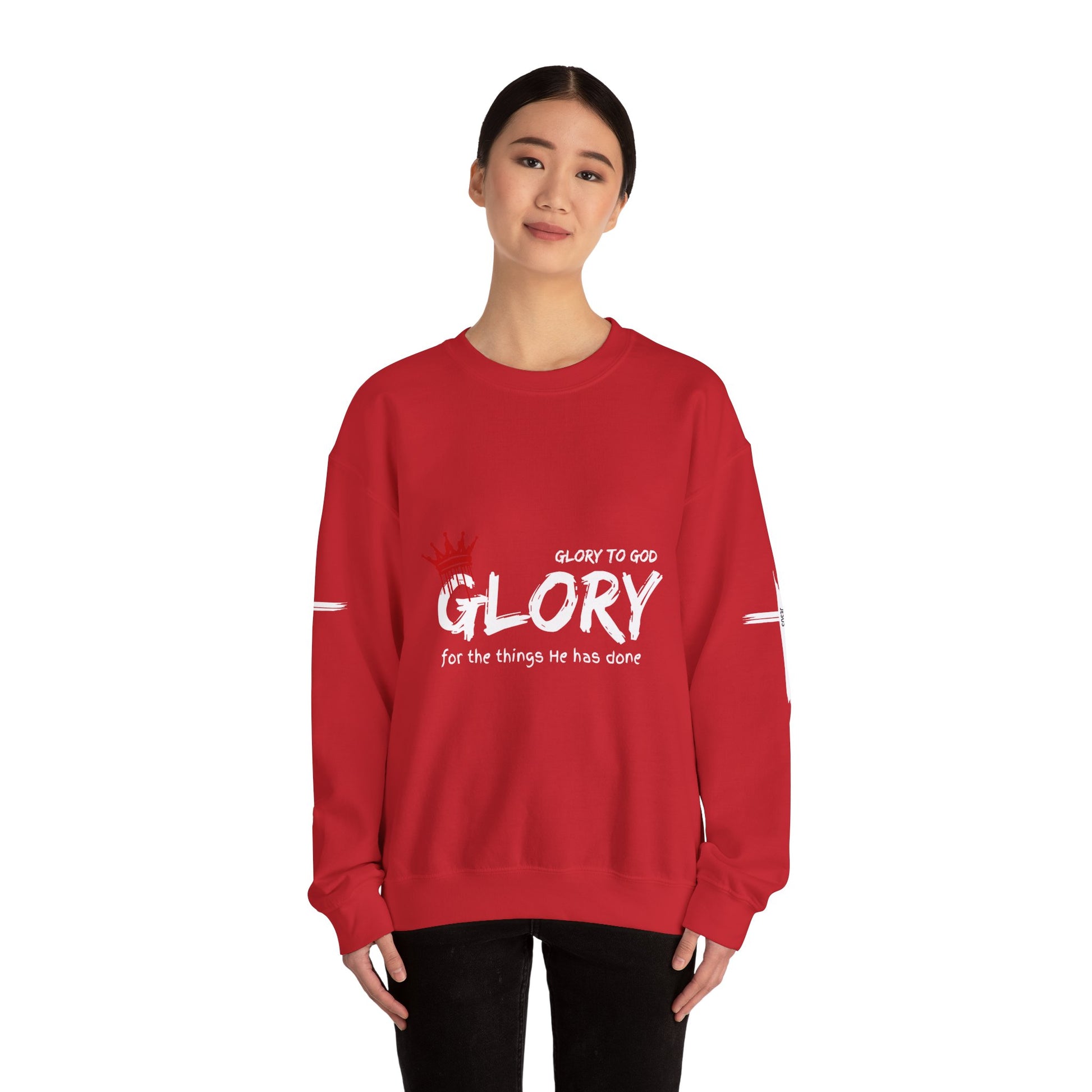 Glory to God for the Things He Has Done - Unisex Crewneck Sweatshirt