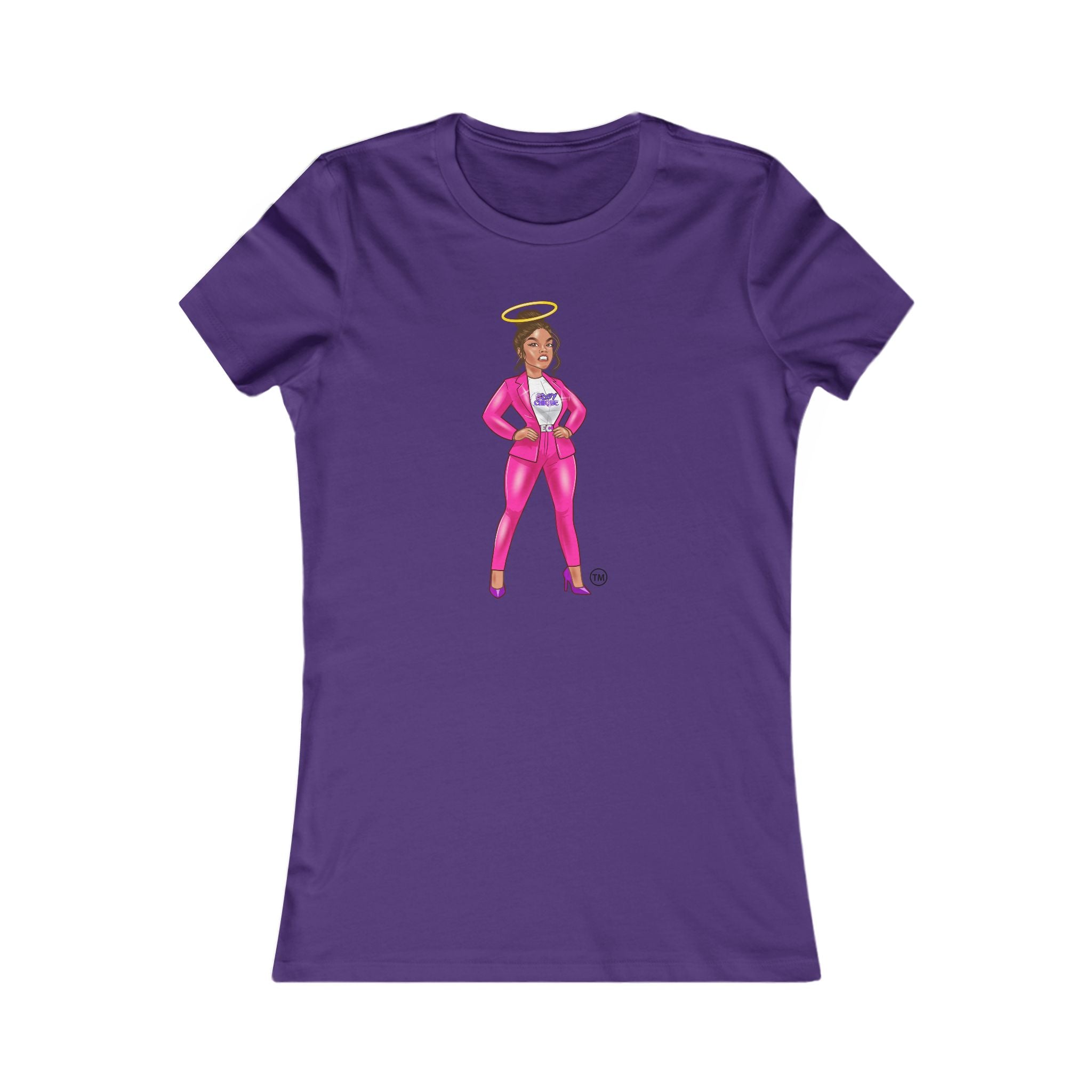 Collection of Edgy Chique Empowered Women’s Favorite Tee - Bold Graphic Tee with a Boss Lady Design in a gallery layout