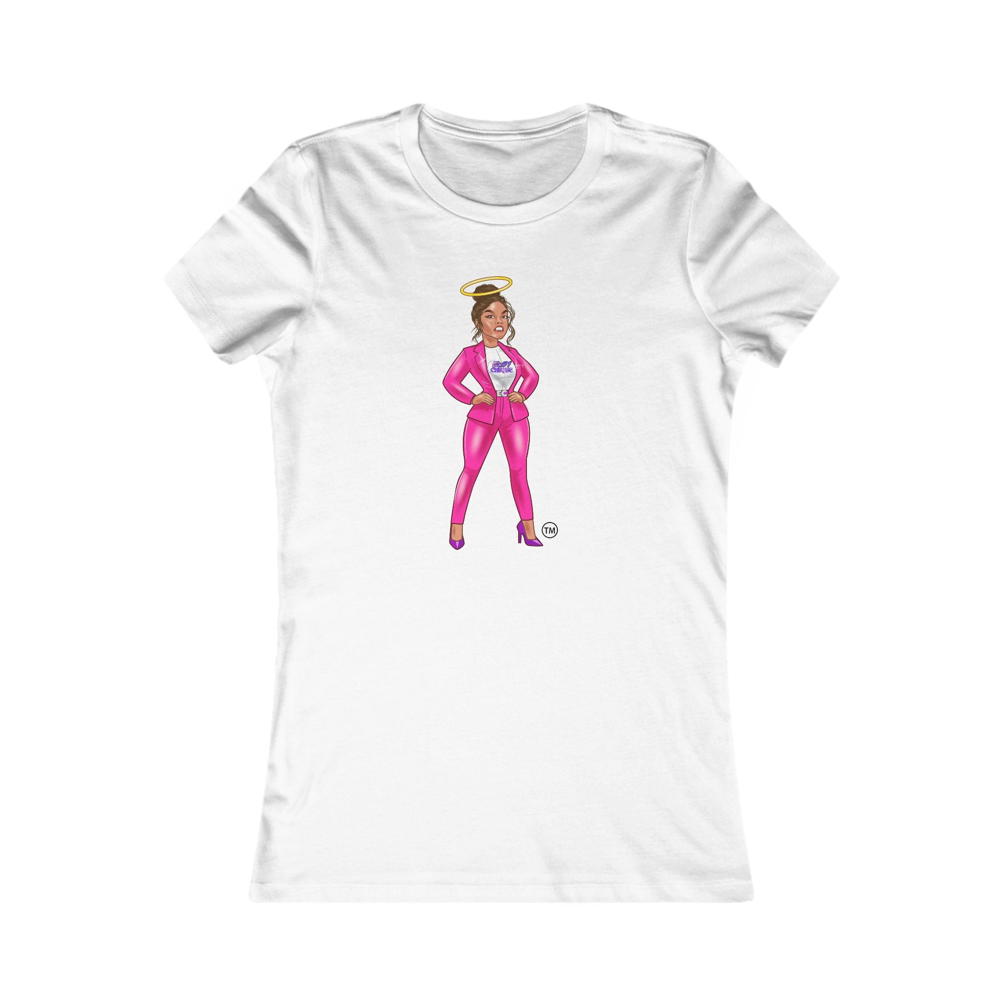 Collection of Edgy Chique Empowered Women’s Favorite Tee - Bold Graphic Tee with a Boss Lady Design in a gallery layout