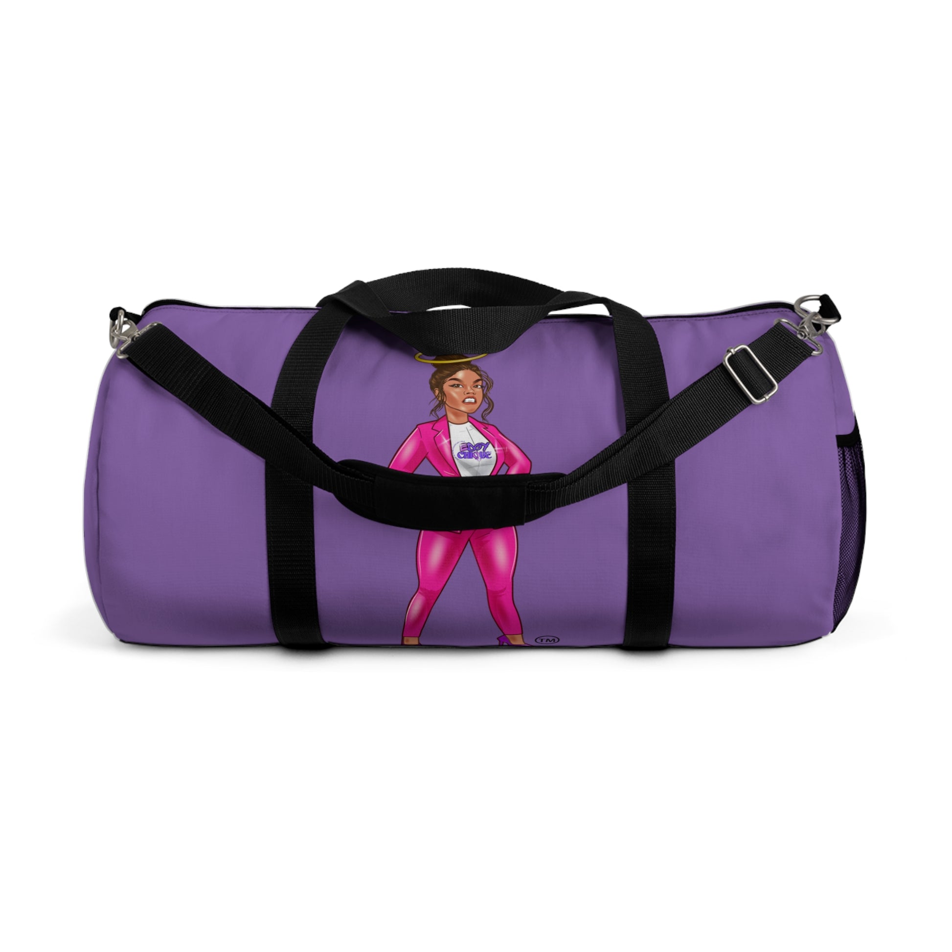 Edgy Chique Empowerment Duffel Bag - Bold Design for Fitness & Travel