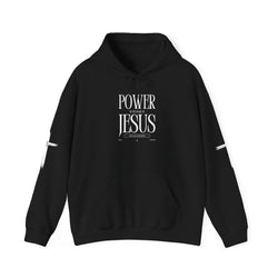 Collection of Power in the Name of Jesus Hoodie - Unisex Heavy Blend Sweatshirt for Faith and Inspiration in a gallery layout