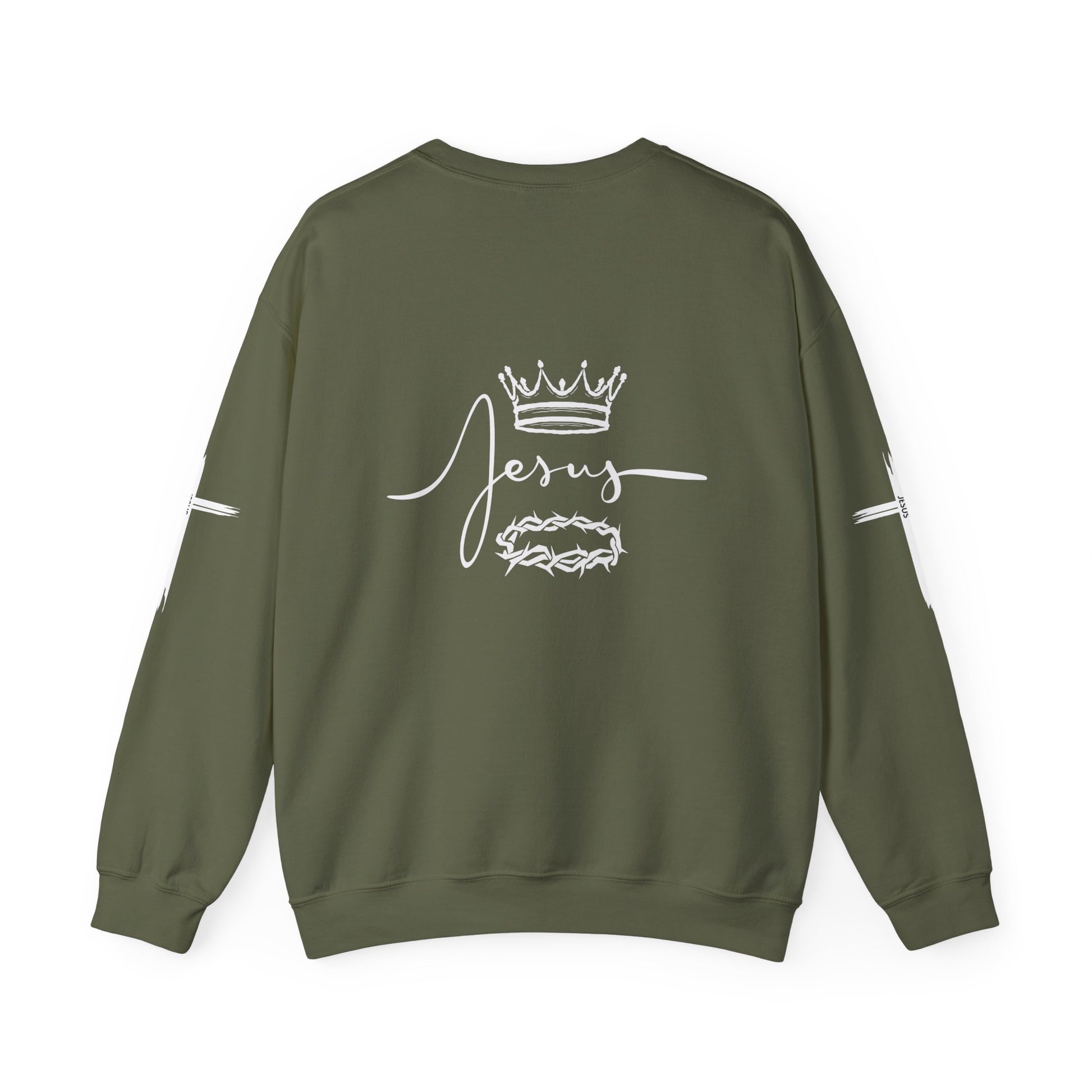 Jesus Crown & Thorns Unisex Crewneck Sweatshirt