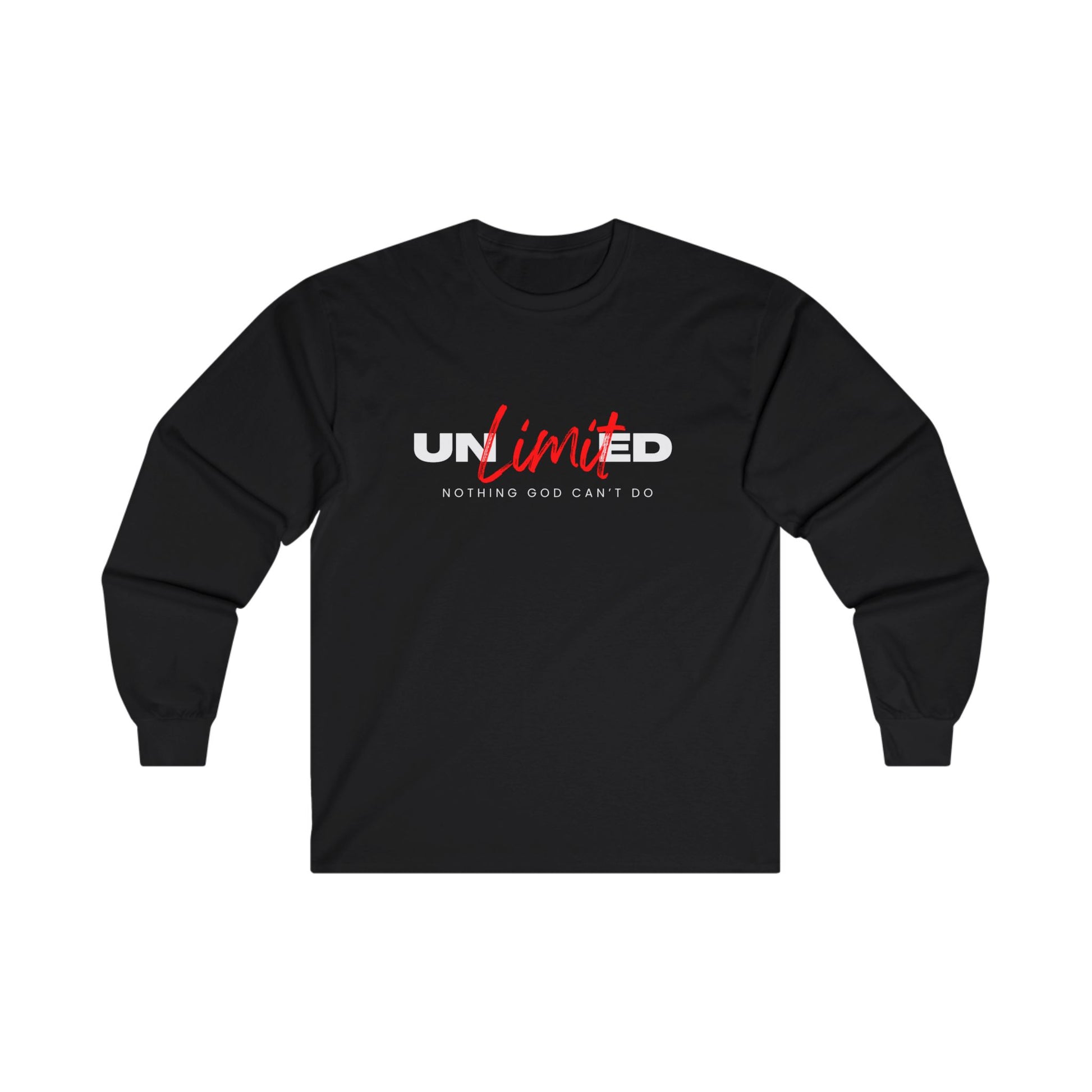 "Unlimited: Nothing God Can't Do" - Unisex Ultra Cotton Long Sleeve Tee