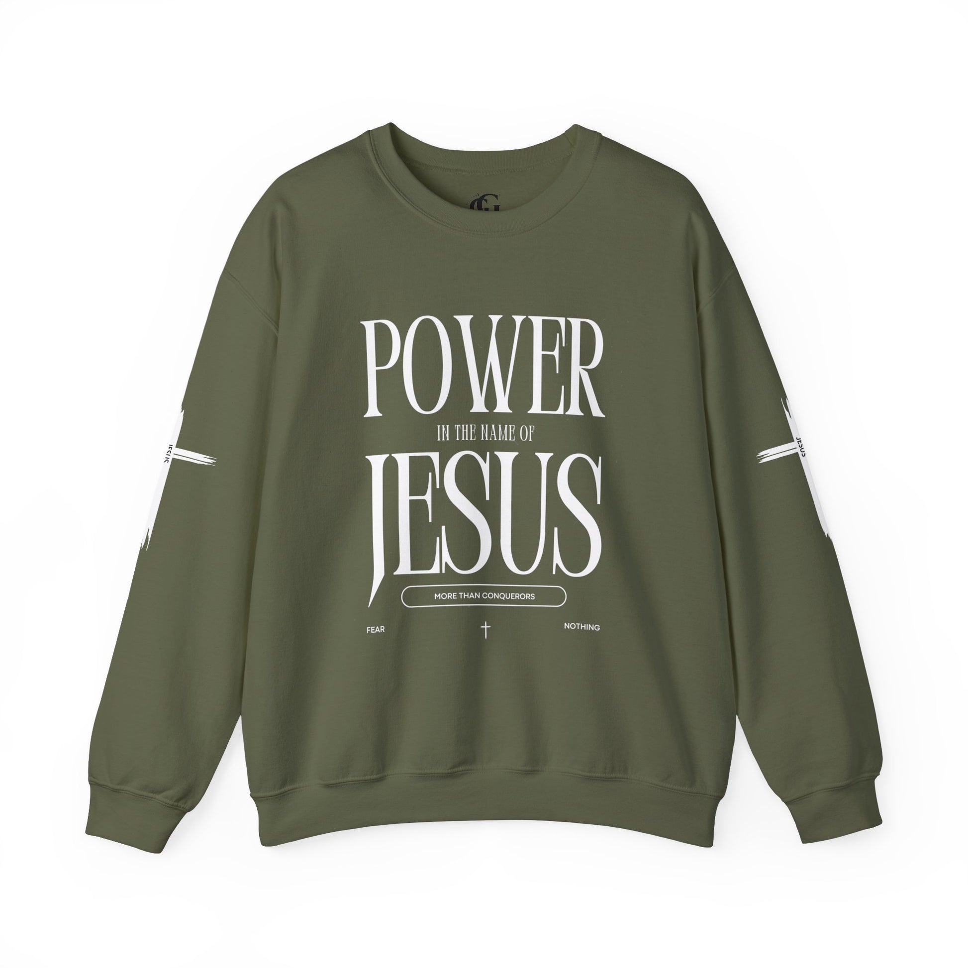 Power In the Name of Jesus Unisex Crewneck Sweatshirt for Comfort Lovers