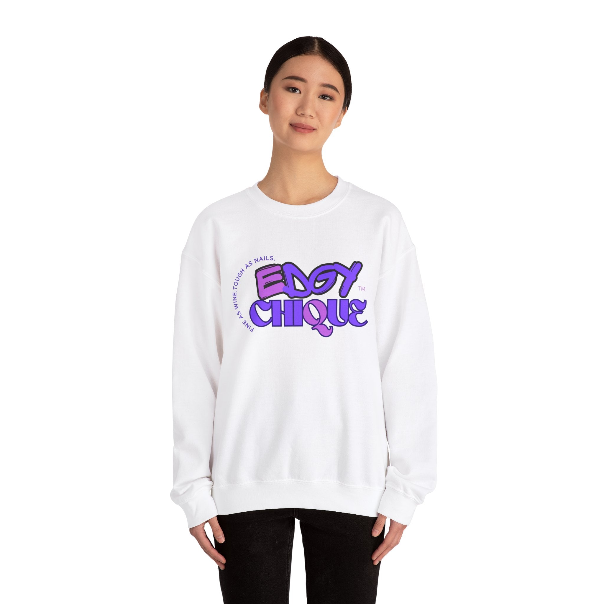 Collection of Edgy Chique Unisex Heavy Blend™ Crewneck Sweatshirt - Trendy & Comfortable Apparel in a gallery layout