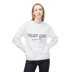 Collection of Trust God Fleece Sweatshirt for Comfort and Inspiration in a gallery layout