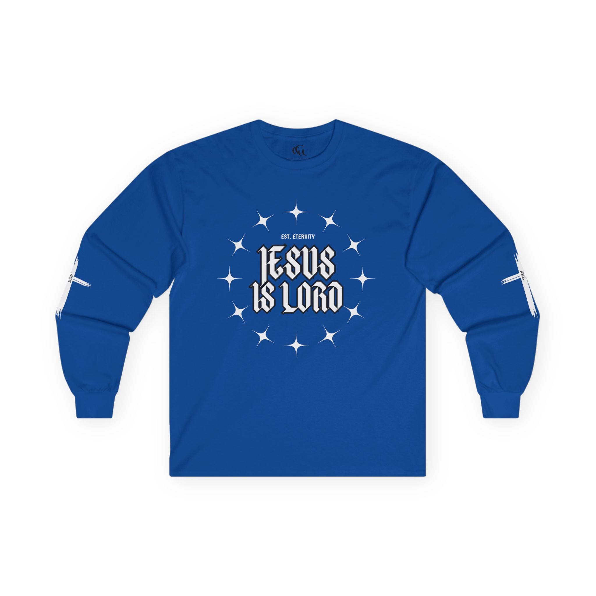 Collection of Faith-Inspired Unisex Long Sleeve Tee - 'Jesus is Lord' Design in a gallery layout