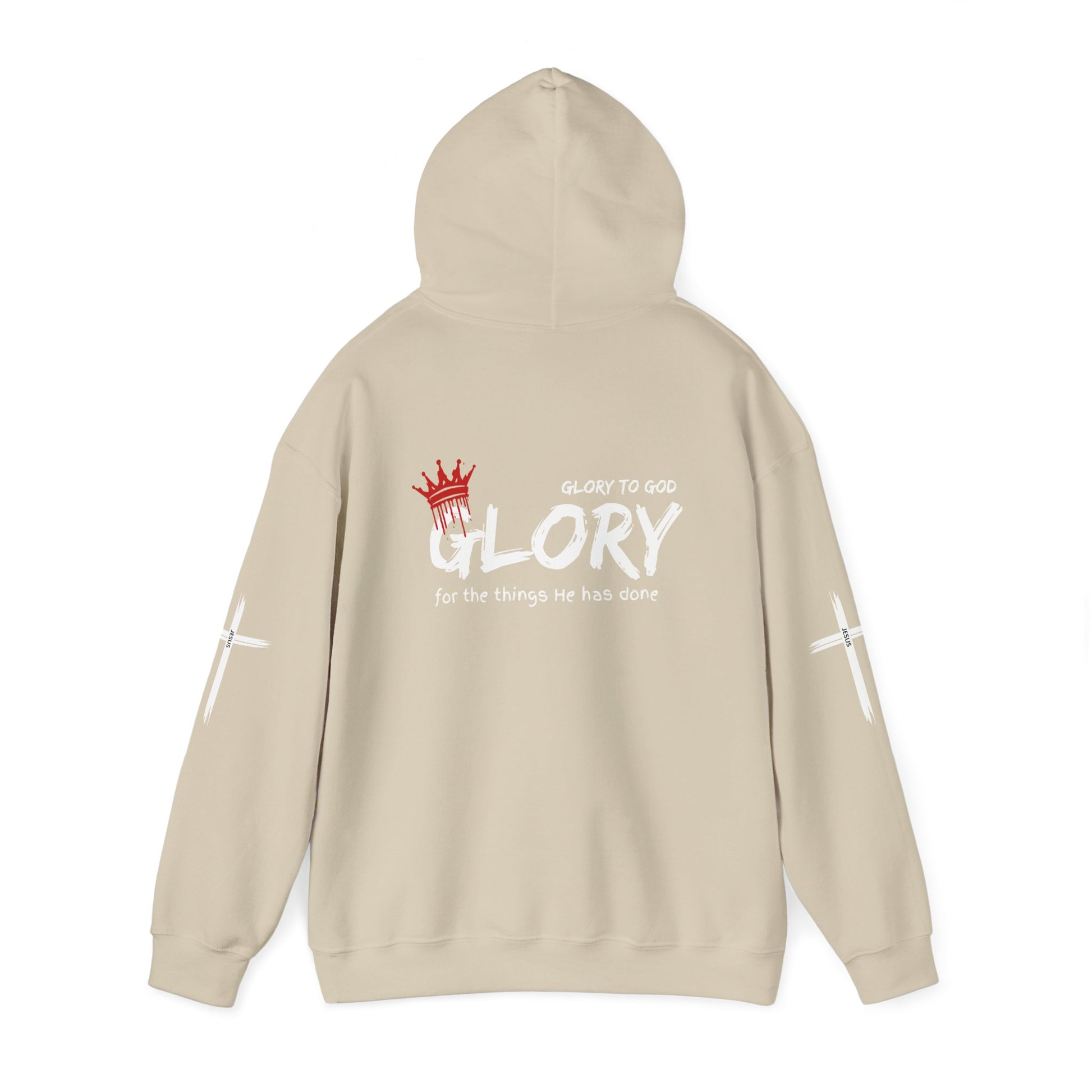 Glory to God Crown & Cross Unisex Hoodie