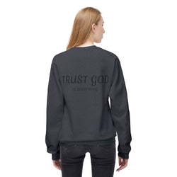 Collection of Trust God Fleece Sweatshirt for Comfort and Inspiration in a gallery layout