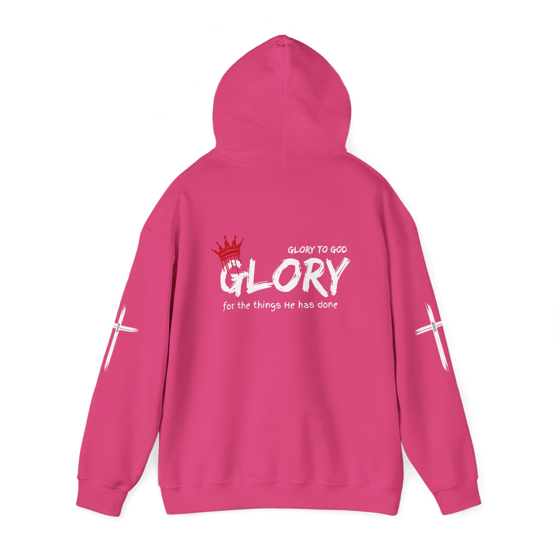 Glory to God Crown & Cross Unisex Hoodie