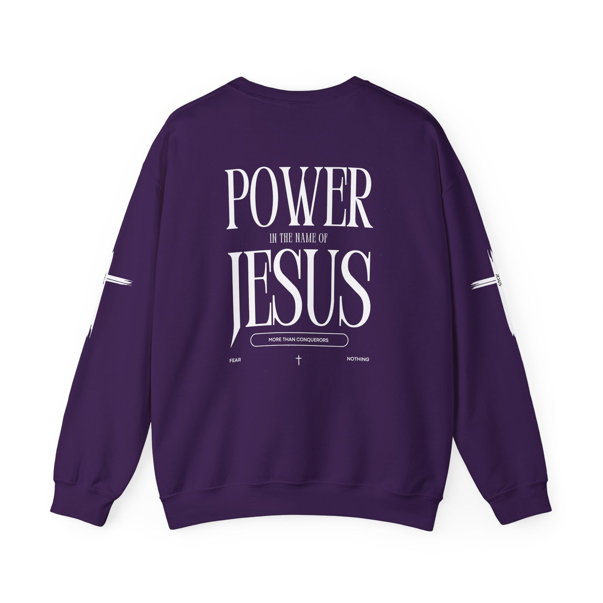 Power In the Name of Jesus Unisex Crewneck Sweatshirt for Comfort Lovers