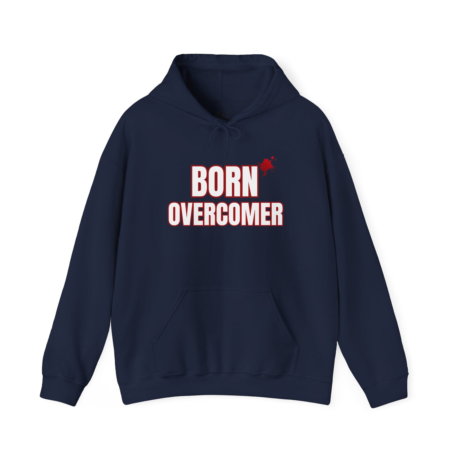 Born Overcomer - Unisex Heavy Blend Hoodie - Inspirational Sweatshirt for Everyday Comfort