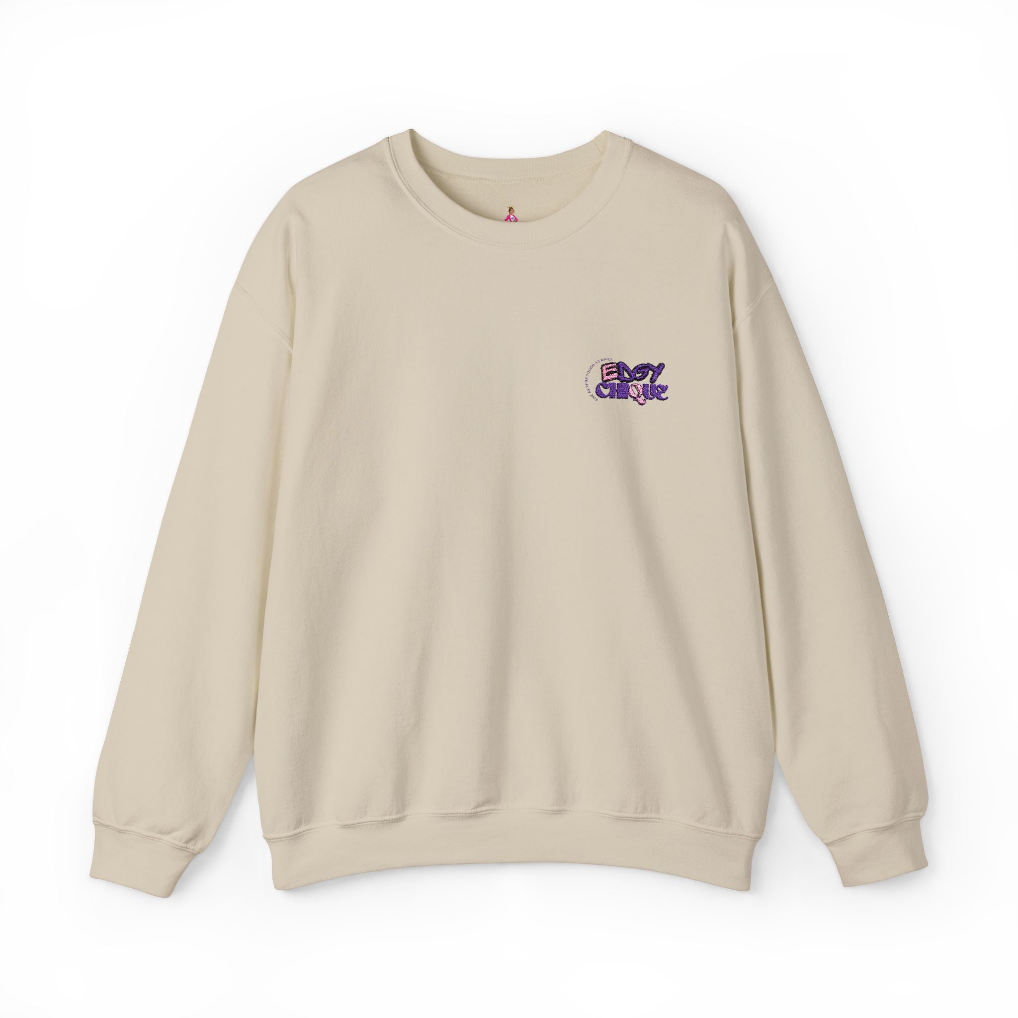 Collection of Embroidered Edgy Chique Sweatshirt in a gallery layout